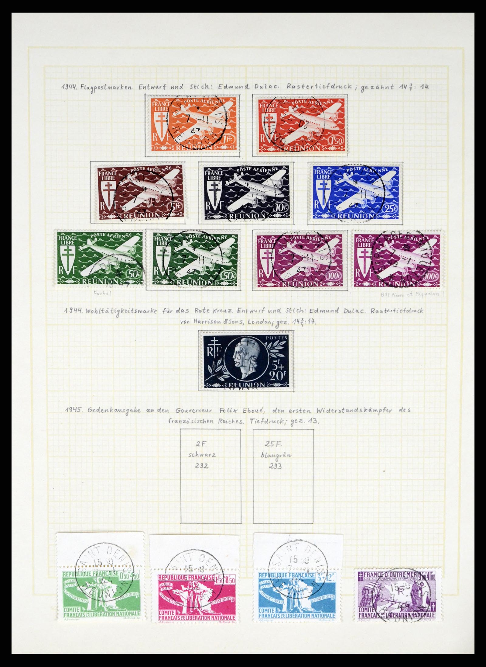 37590 437 - Postzegelverzameling 37590 Franse Kolonien 1849-1975.