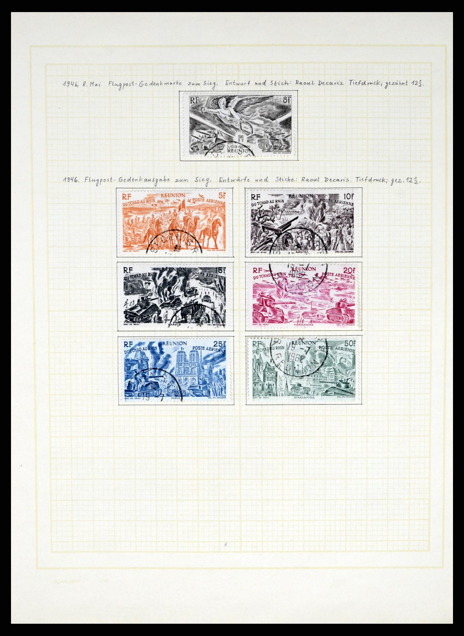 37590 438 - Postzegelverzameling 37590 Franse Kolonien 1849-1975.