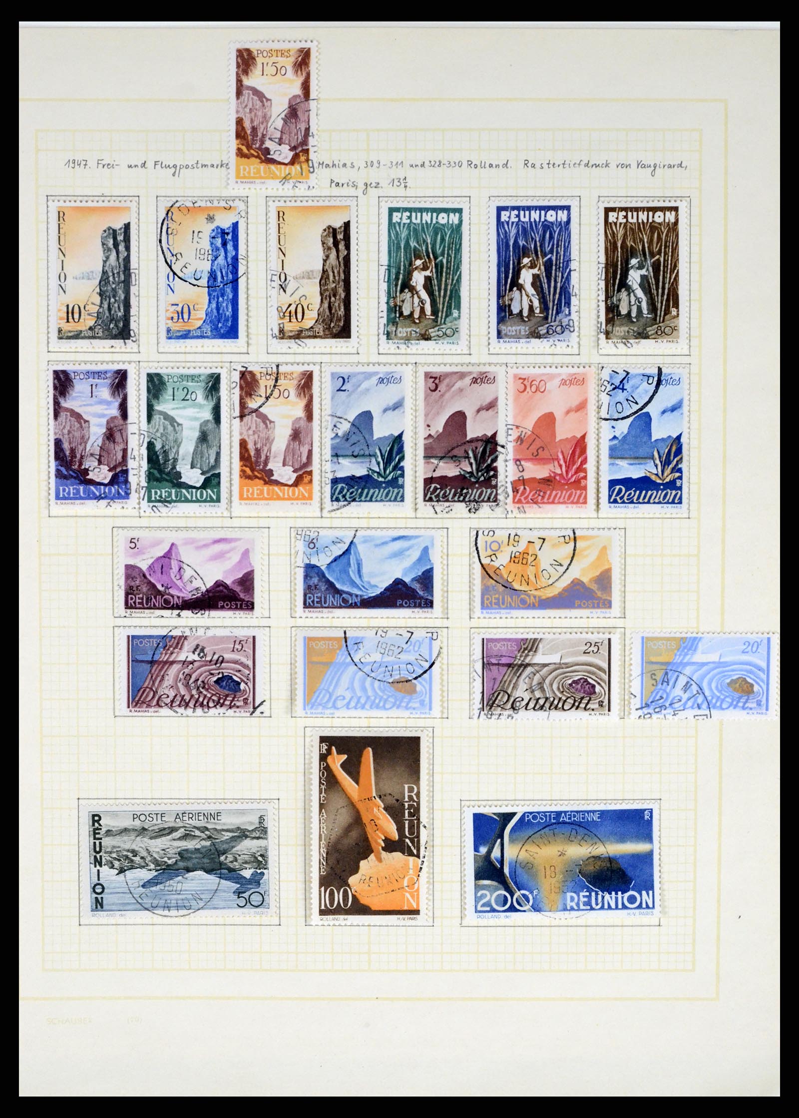 37590 439 - Postzegelverzameling 37590 Franse Kolonien 1849-1975.