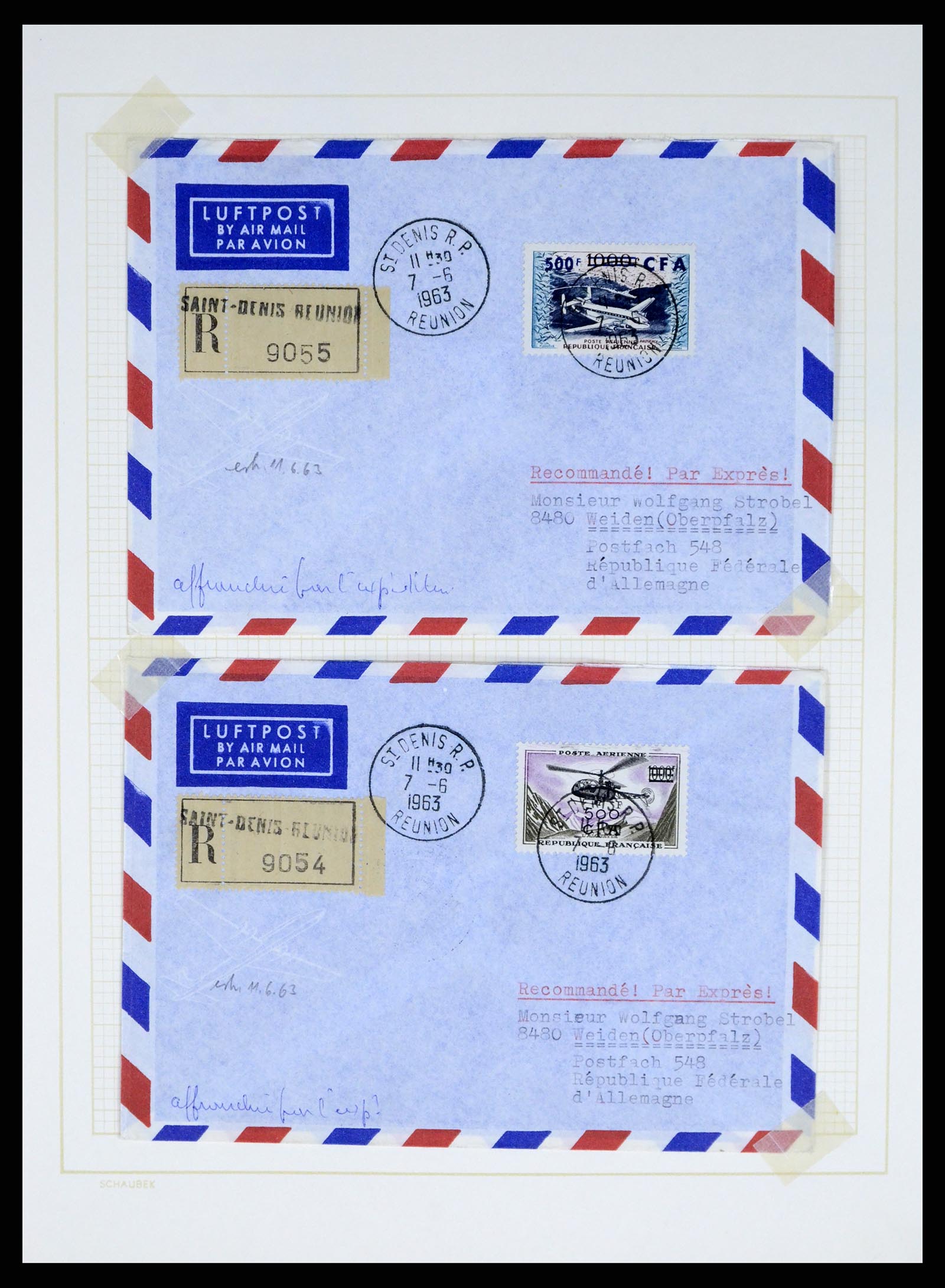 37590 446 - Postzegelverzameling 37590 Franse Kolonien 1849-1975.