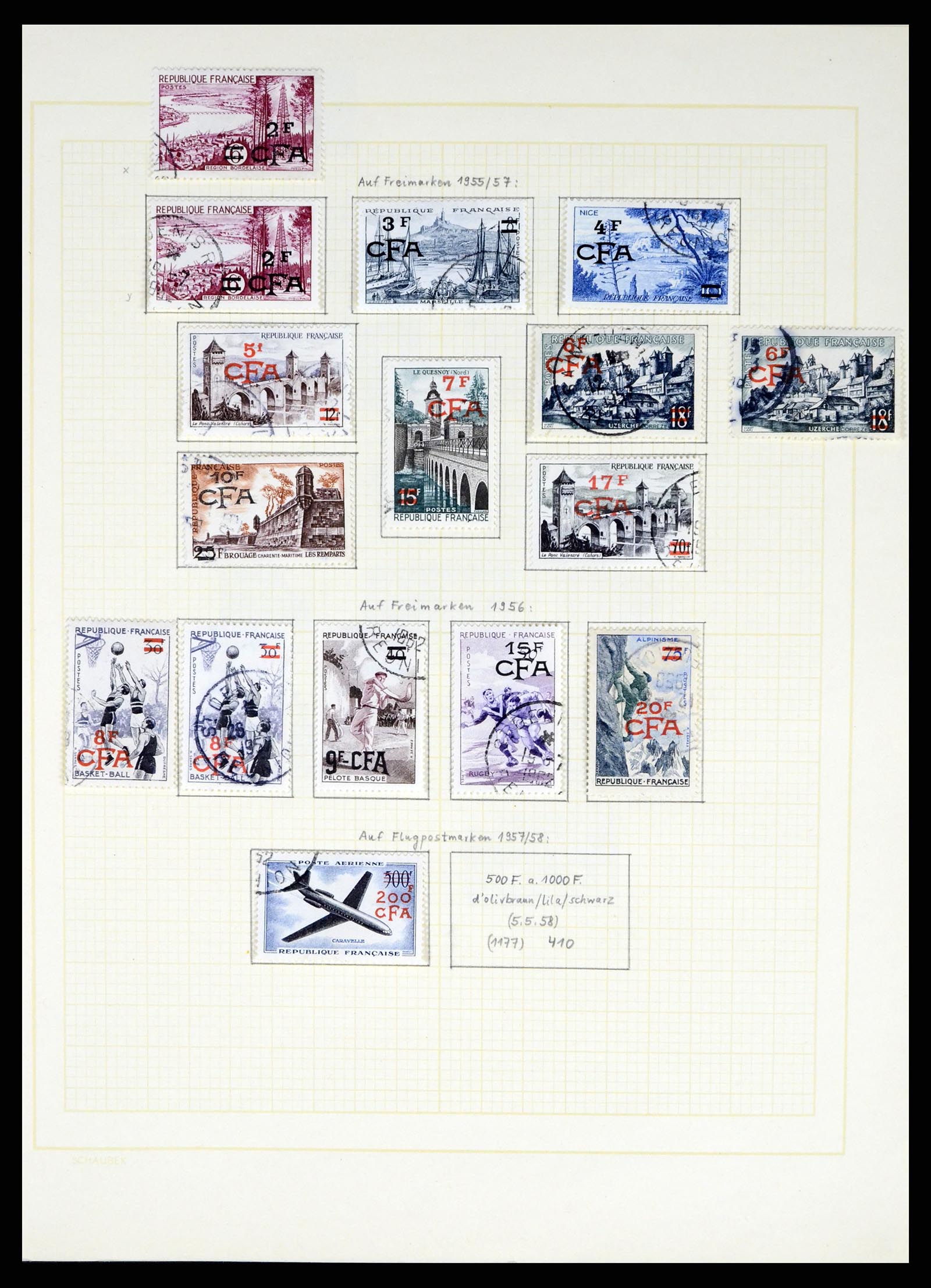 37590 447 - Postzegelverzameling 37590 Franse Kolonien 1849-1975.
