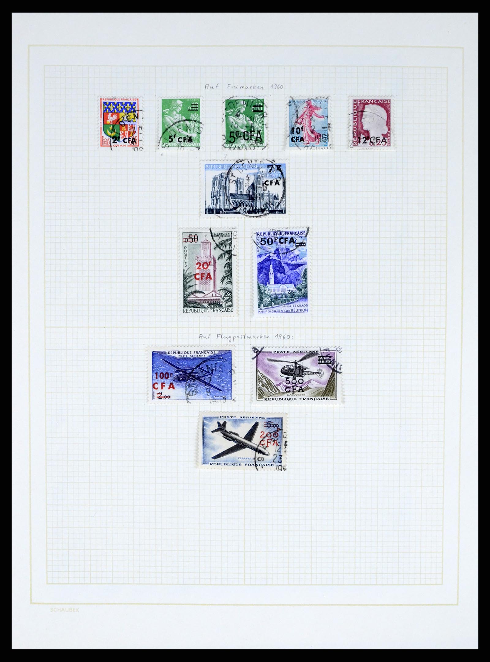 37590 449 - Postzegelverzameling 37590 Franse Kolonien 1849-1975.