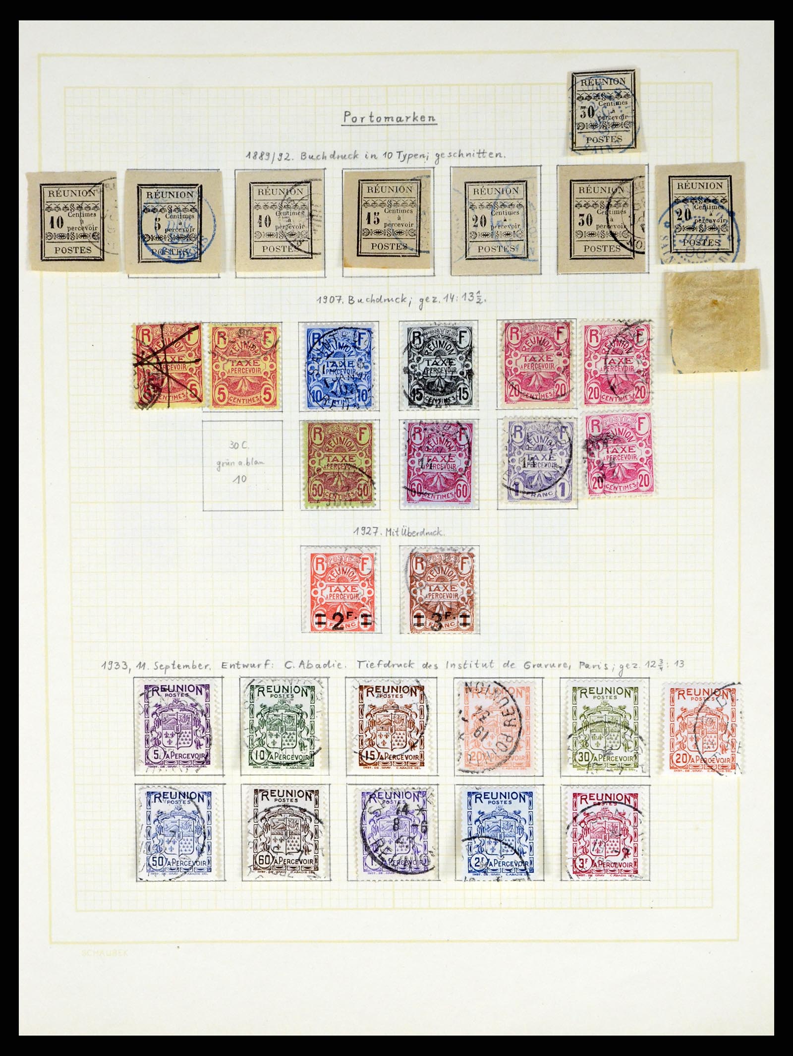 37590 460 - Postzegelverzameling 37590 Franse Kolonien 1849-1975.