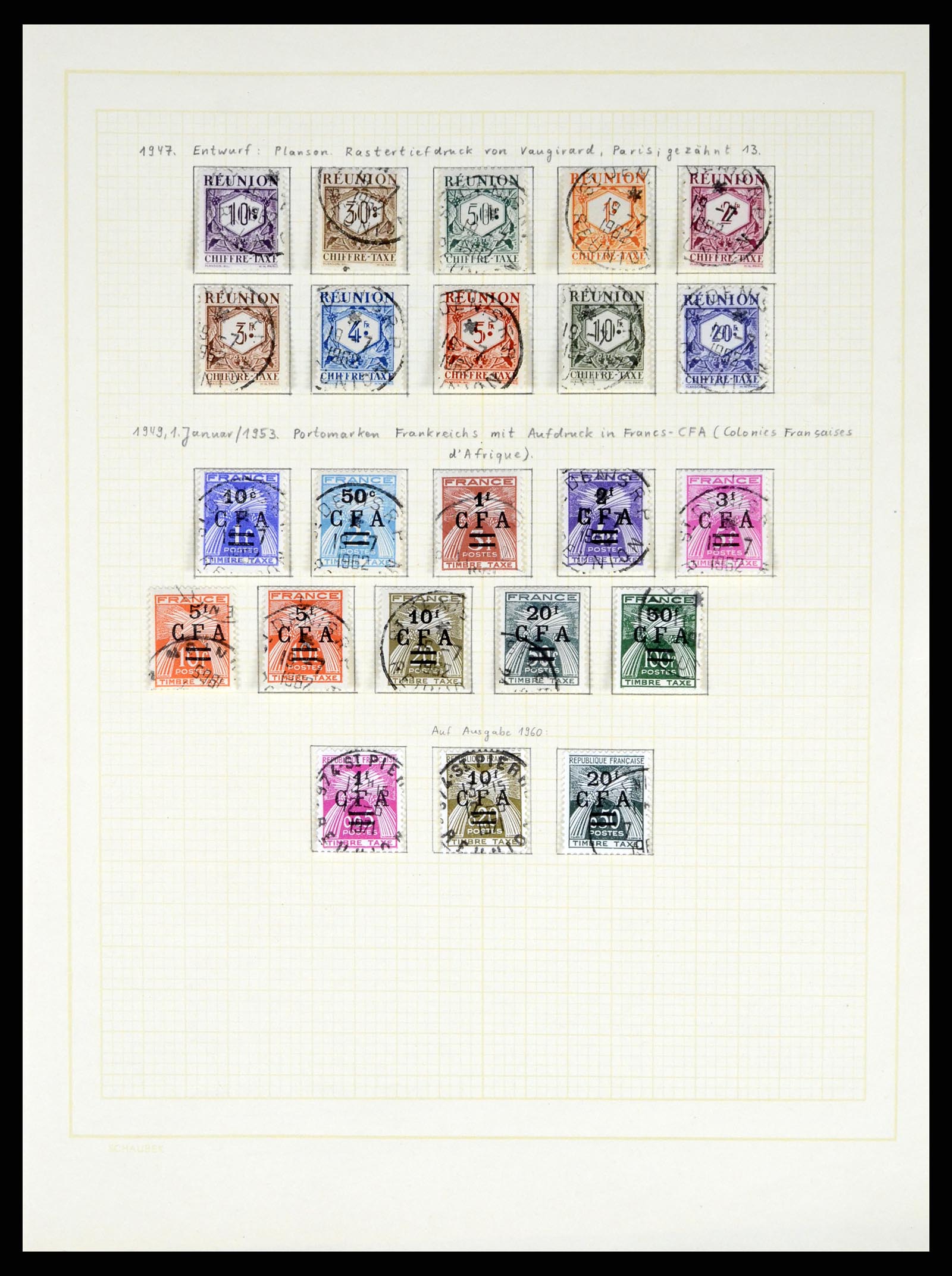 37590 461 - Postzegelverzameling 37590 Franse Kolonien 1849-1975.