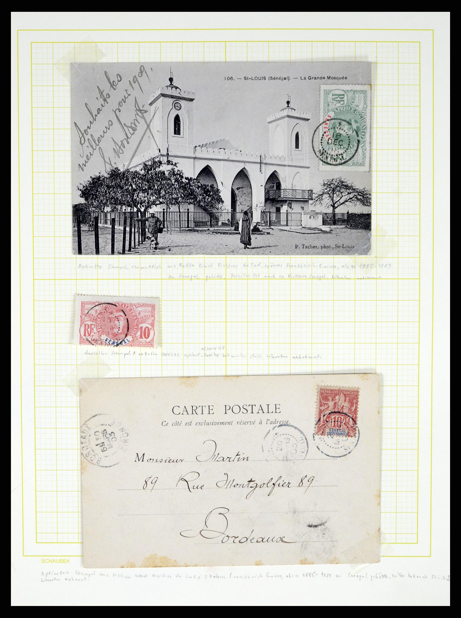 37590 464 - Postzegelverzameling 37590 Franse Kolonien 1849-1975.