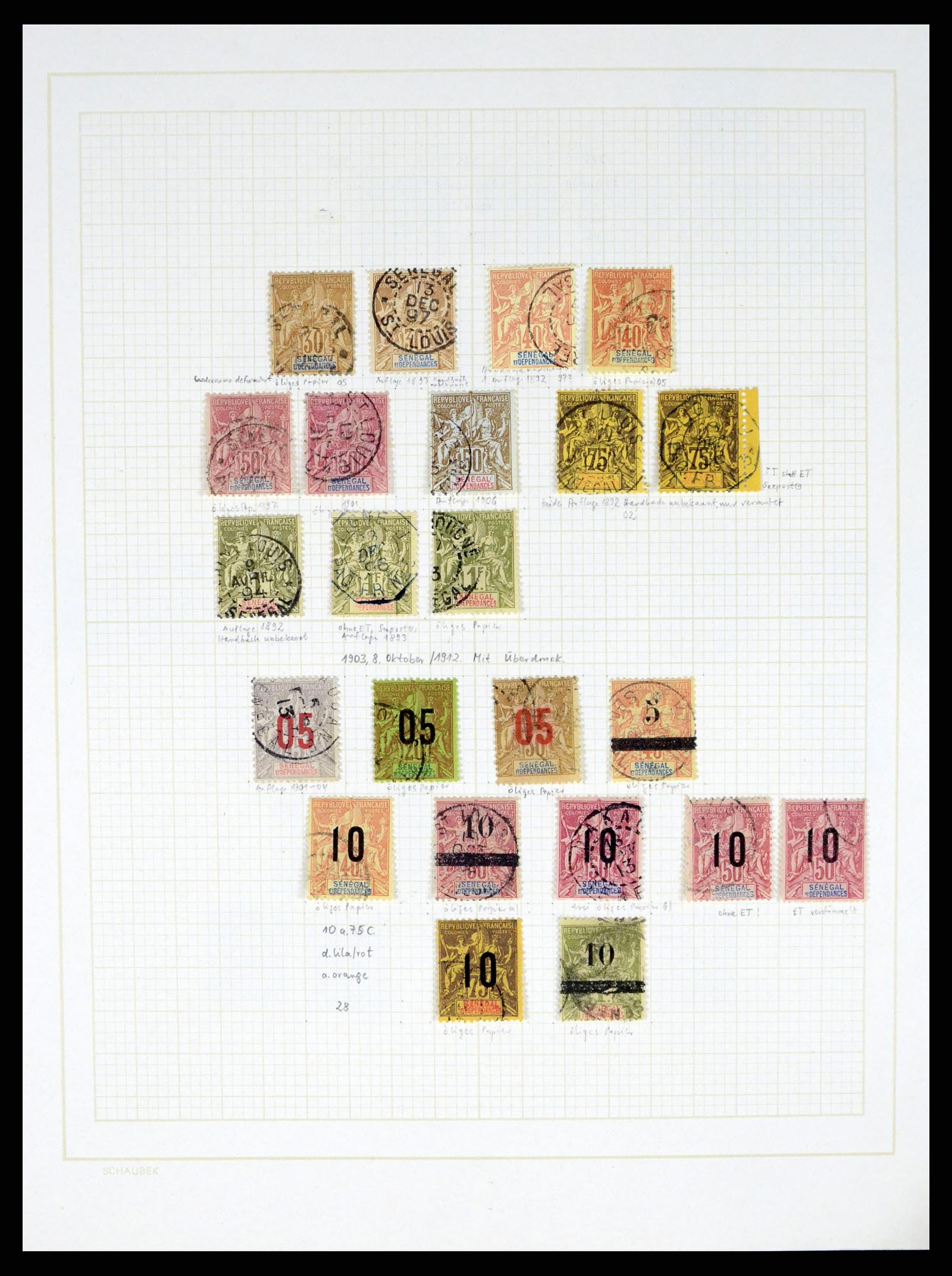 37590 470 - Postzegelverzameling 37590 Franse Kolonien 1849-1975.