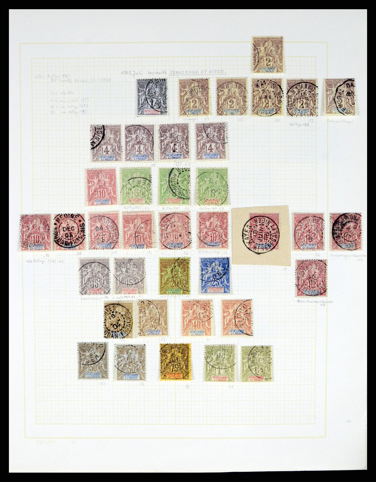 37590 471 - Postzegelverzameling 37590 Franse Kolonien 1849-1975.