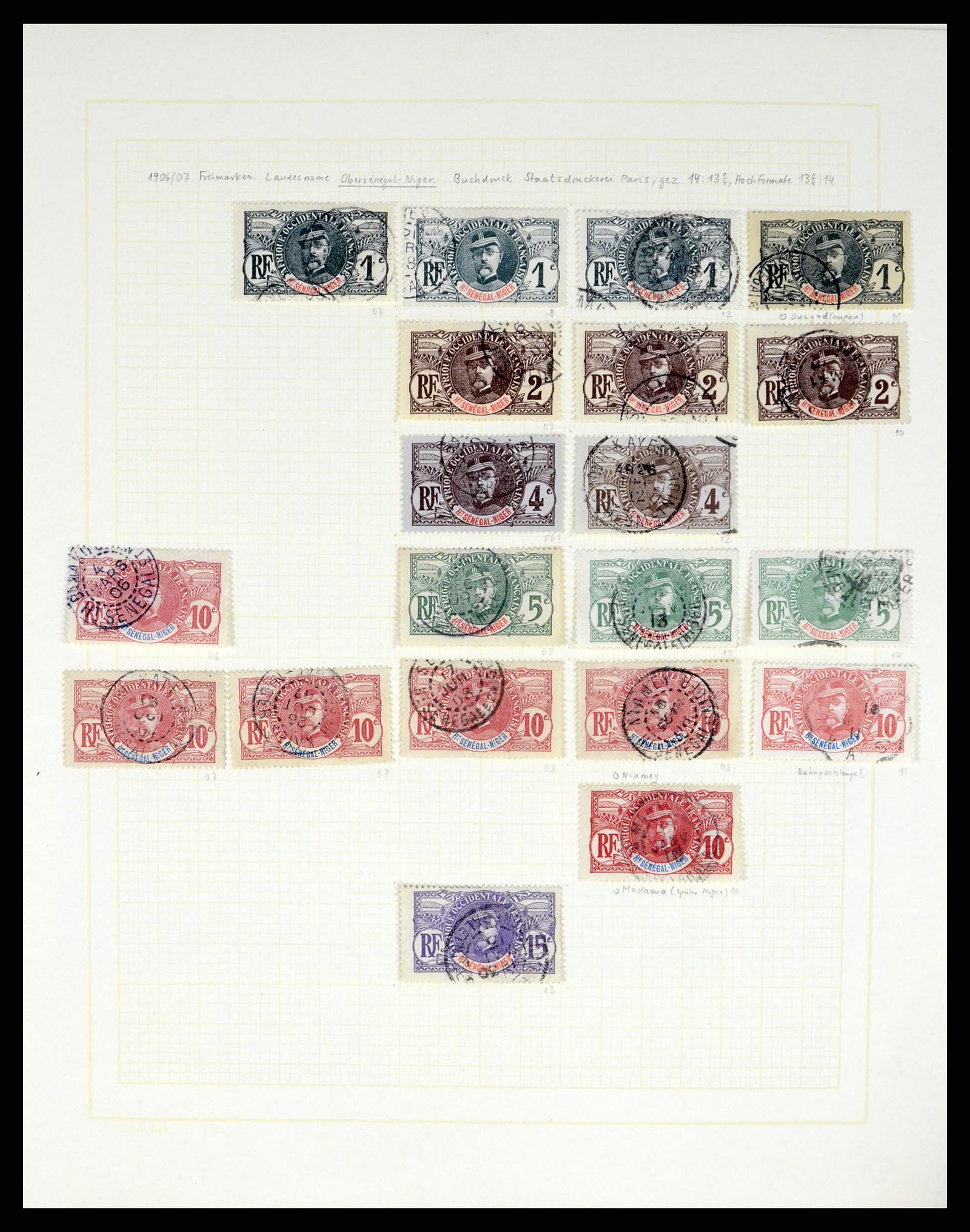 37590 472 - Postzegelverzameling 37590 Franse Kolonien 1849-1975.