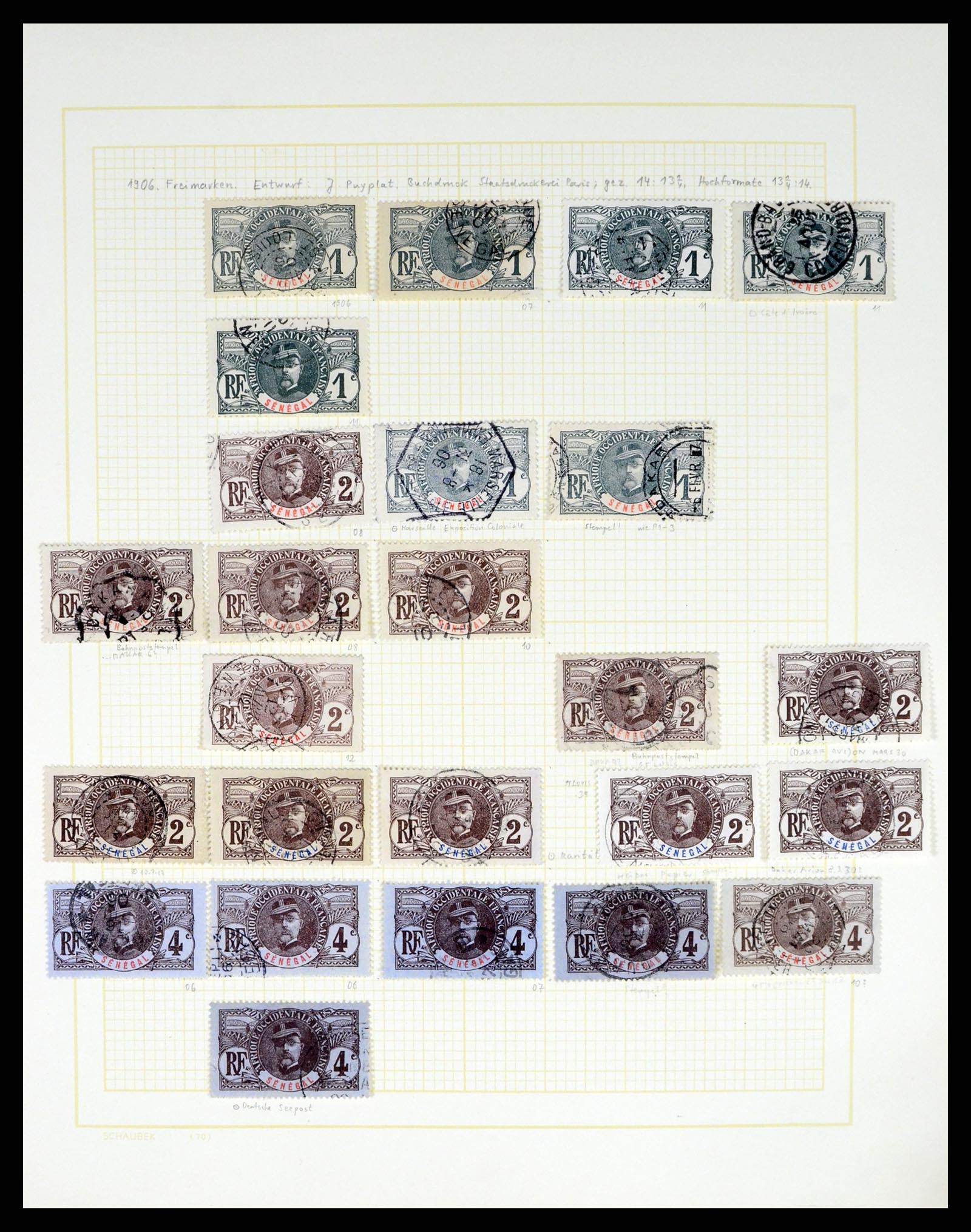37590 473 - Postzegelverzameling 37590 Franse Kolonien 1849-1975.