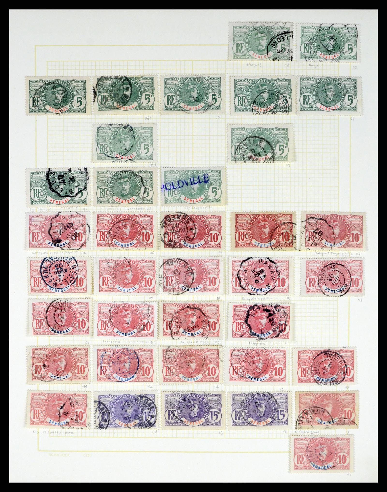 37590 475 - Postzegelverzameling 37590 Franse Kolonien 1849-1975.