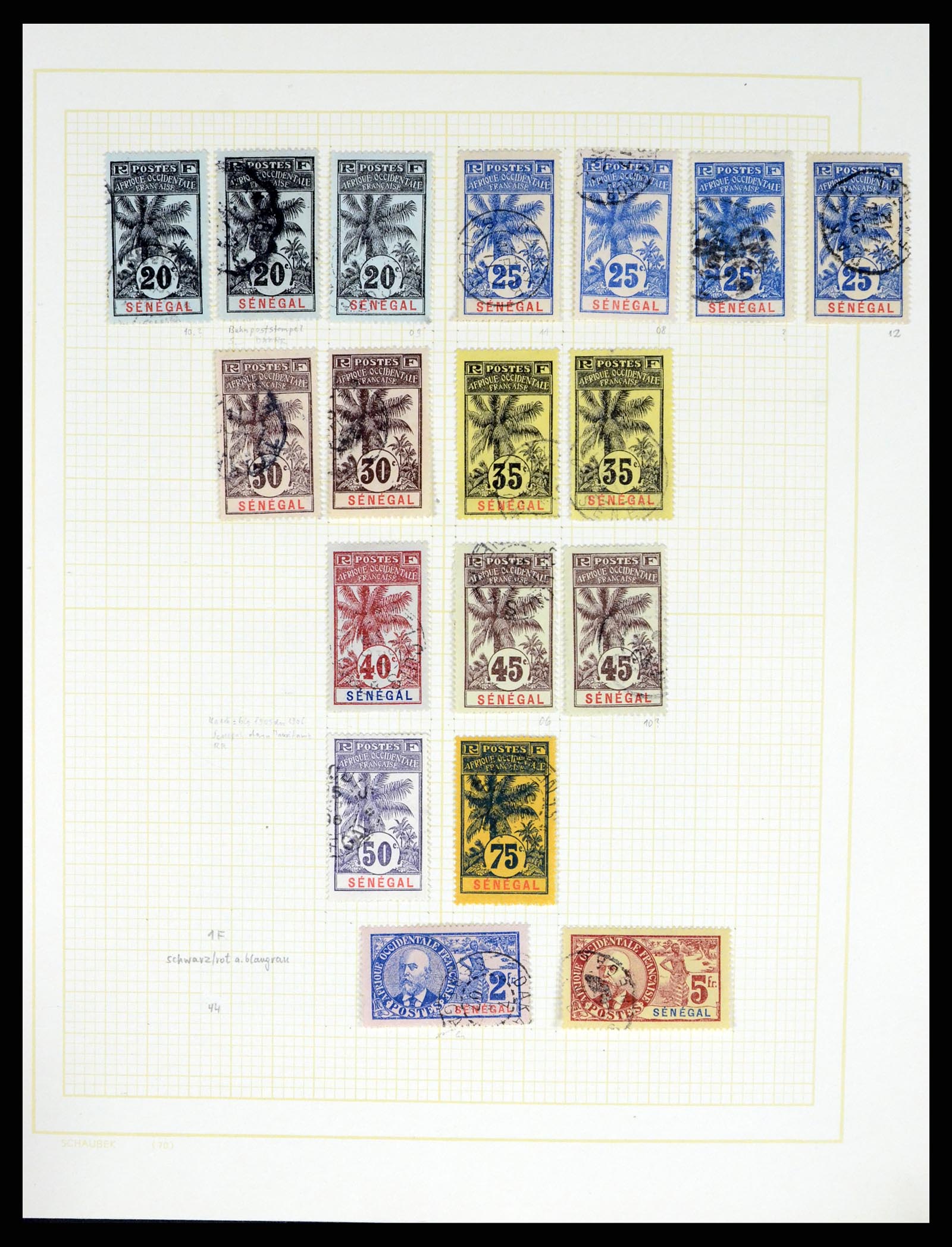 37590 476 - Postzegelverzameling 37590 Franse Kolonien 1849-1975.
