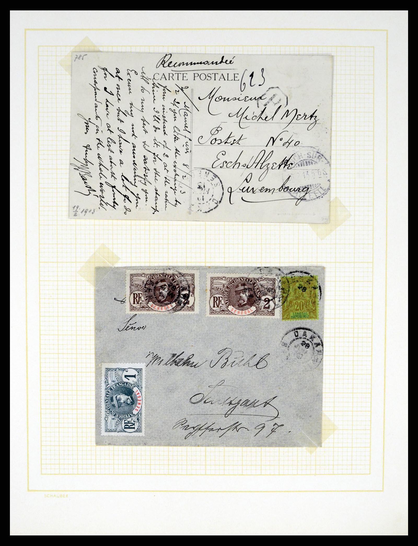 37590 477 - Postzegelverzameling 37590 Franse Kolonien 1849-1975.