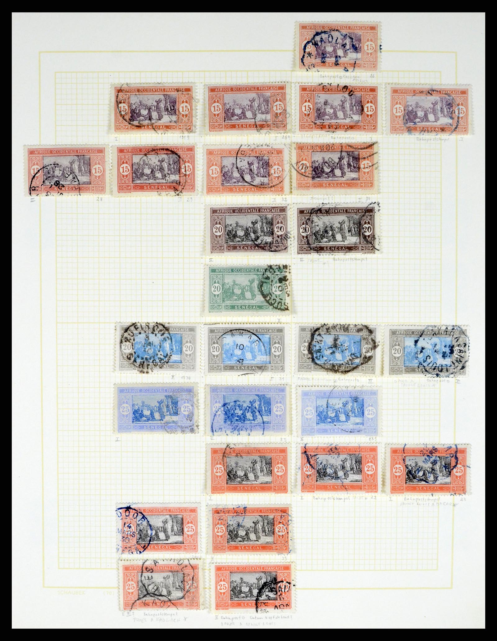 37590 480 - Postzegelverzameling 37590 Franse Kolonien 1849-1975.