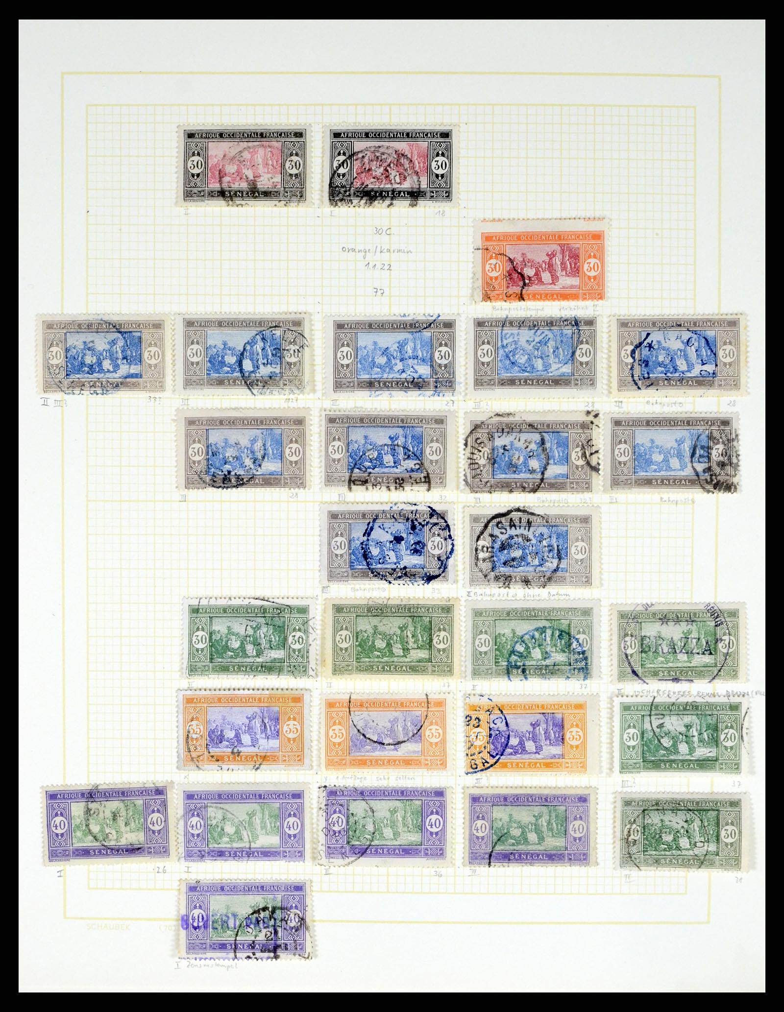 37590 481 - Postzegelverzameling 37590 Franse Kolonien 1849-1975.