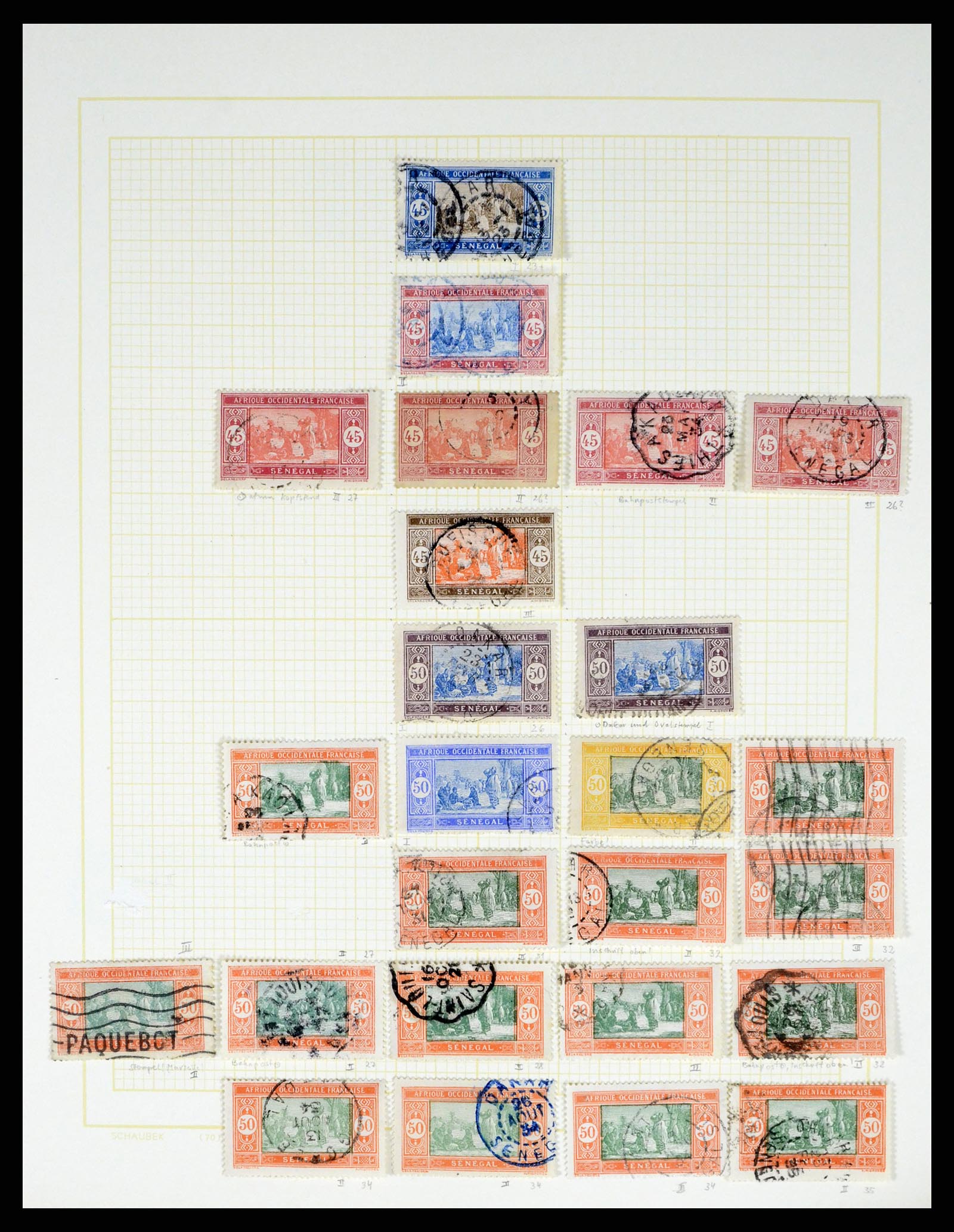 37590 482 - Postzegelverzameling 37590 Franse Kolonien 1849-1975.