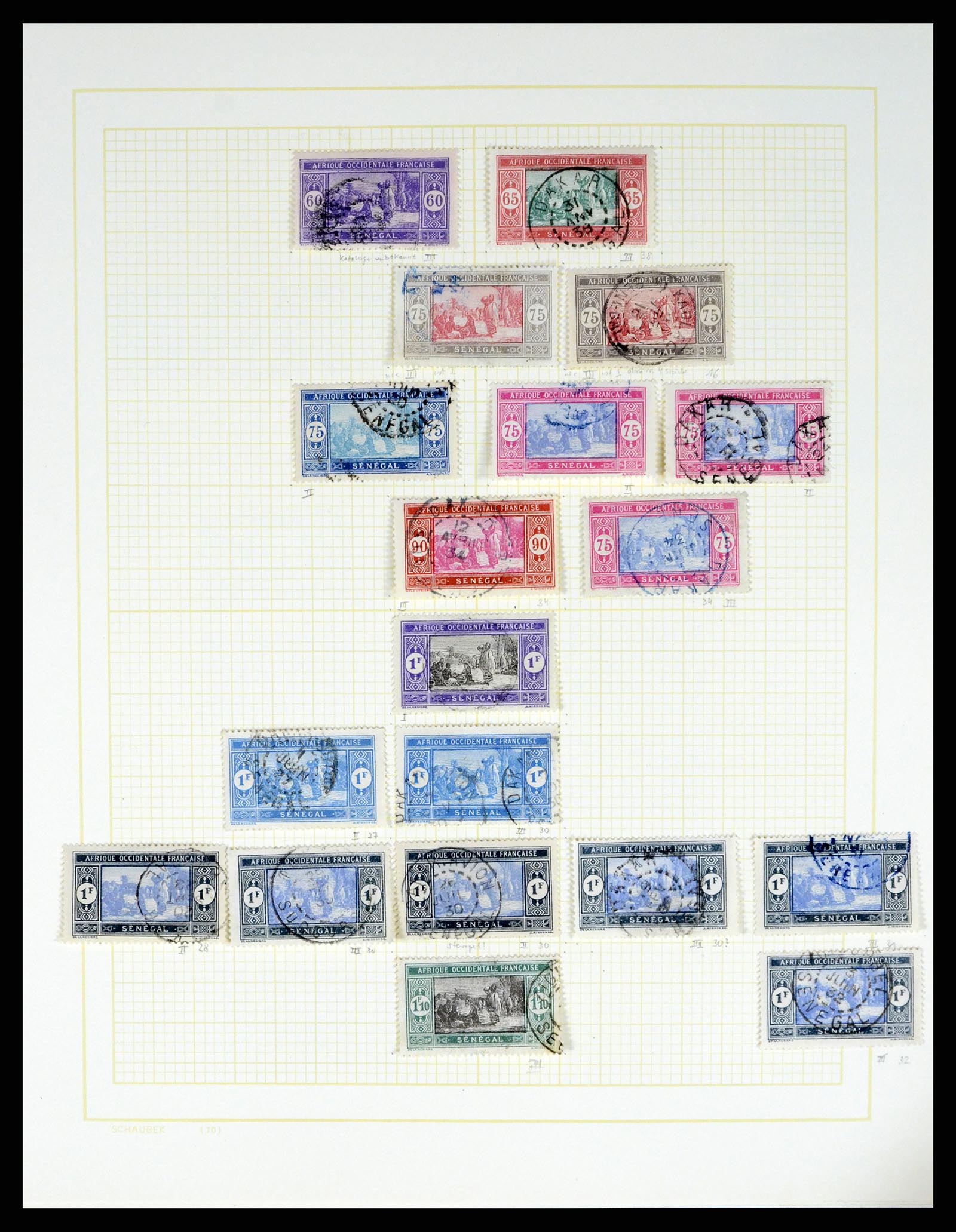 37590 483 - Postzegelverzameling 37590 Franse Kolonien 1849-1975.