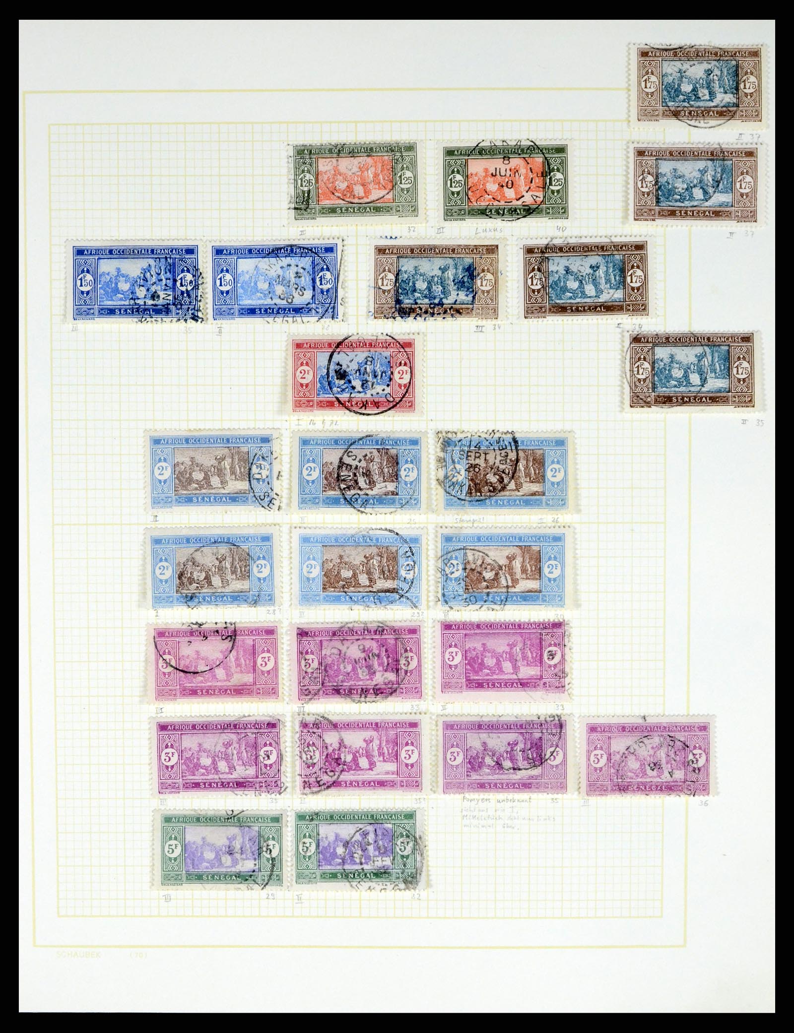 37590 484 - Postzegelverzameling 37590 Franse Kolonien 1849-1975.