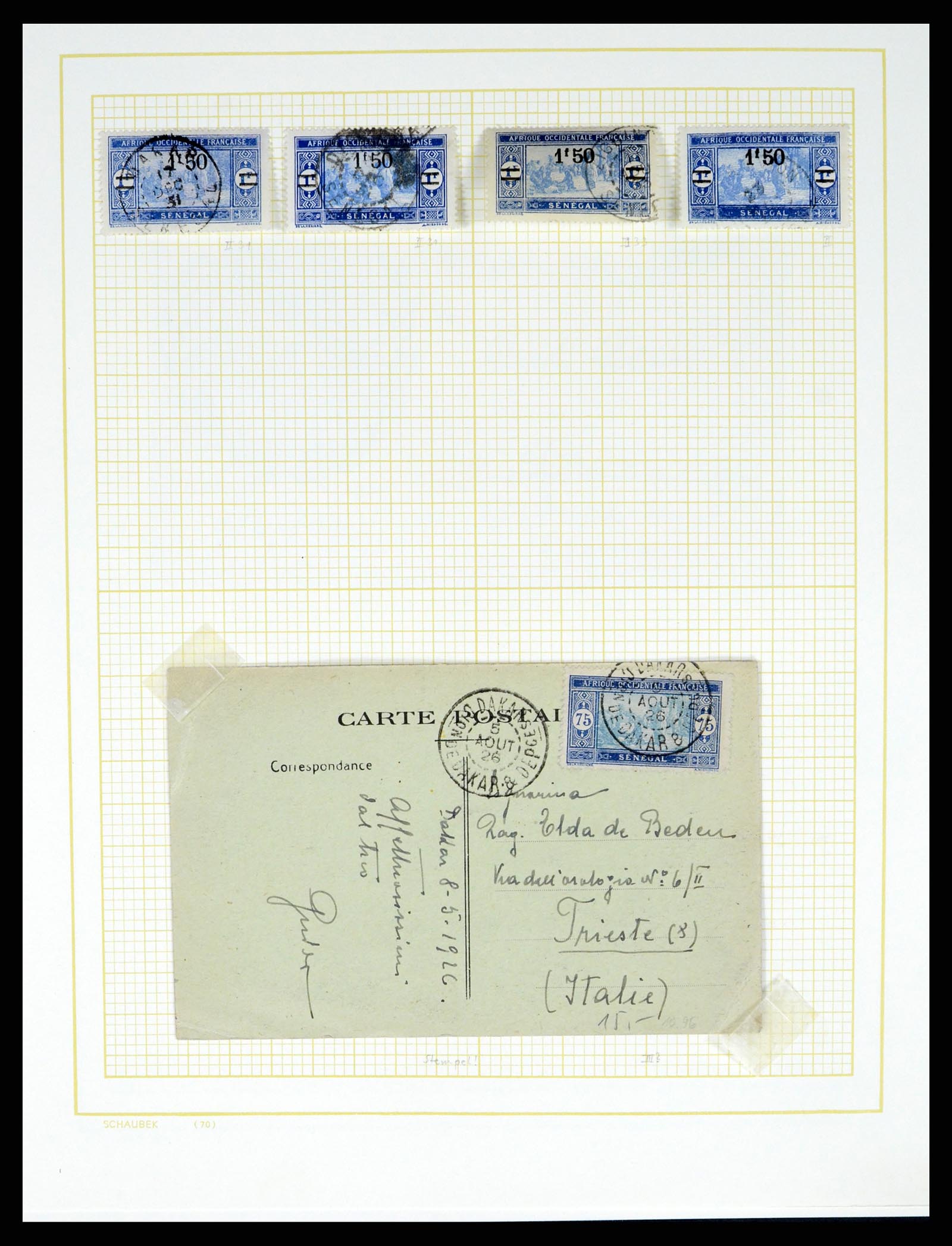 37590 486 - Postzegelverzameling 37590 Franse Kolonien 1849-1975.