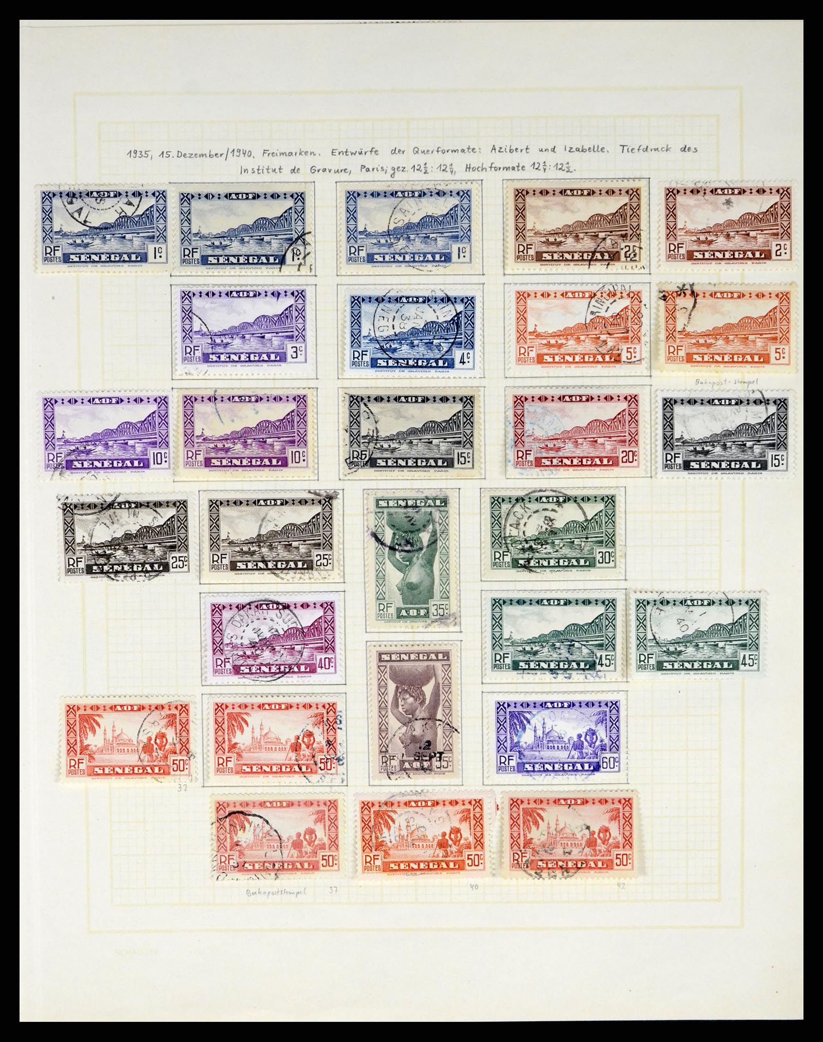 37590 488 - Postzegelverzameling 37590 Franse Kolonien 1849-1975.