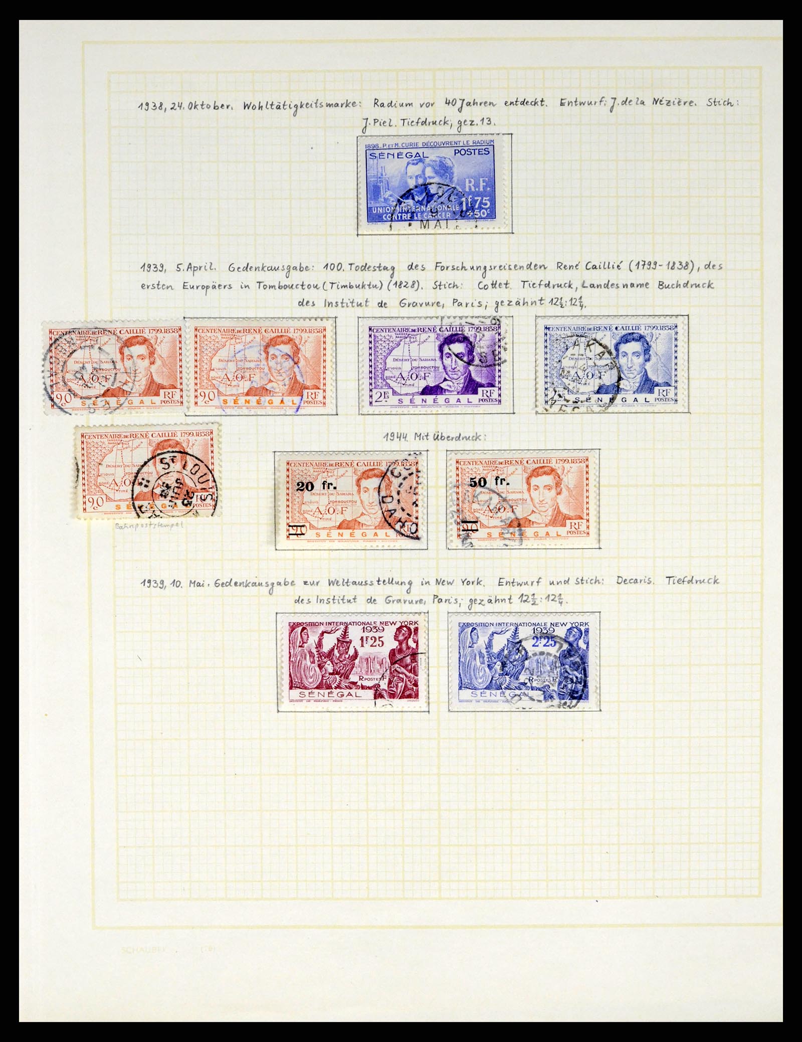 37590 494 - Postzegelverzameling 37590 Franse Kolonien 1849-1975.