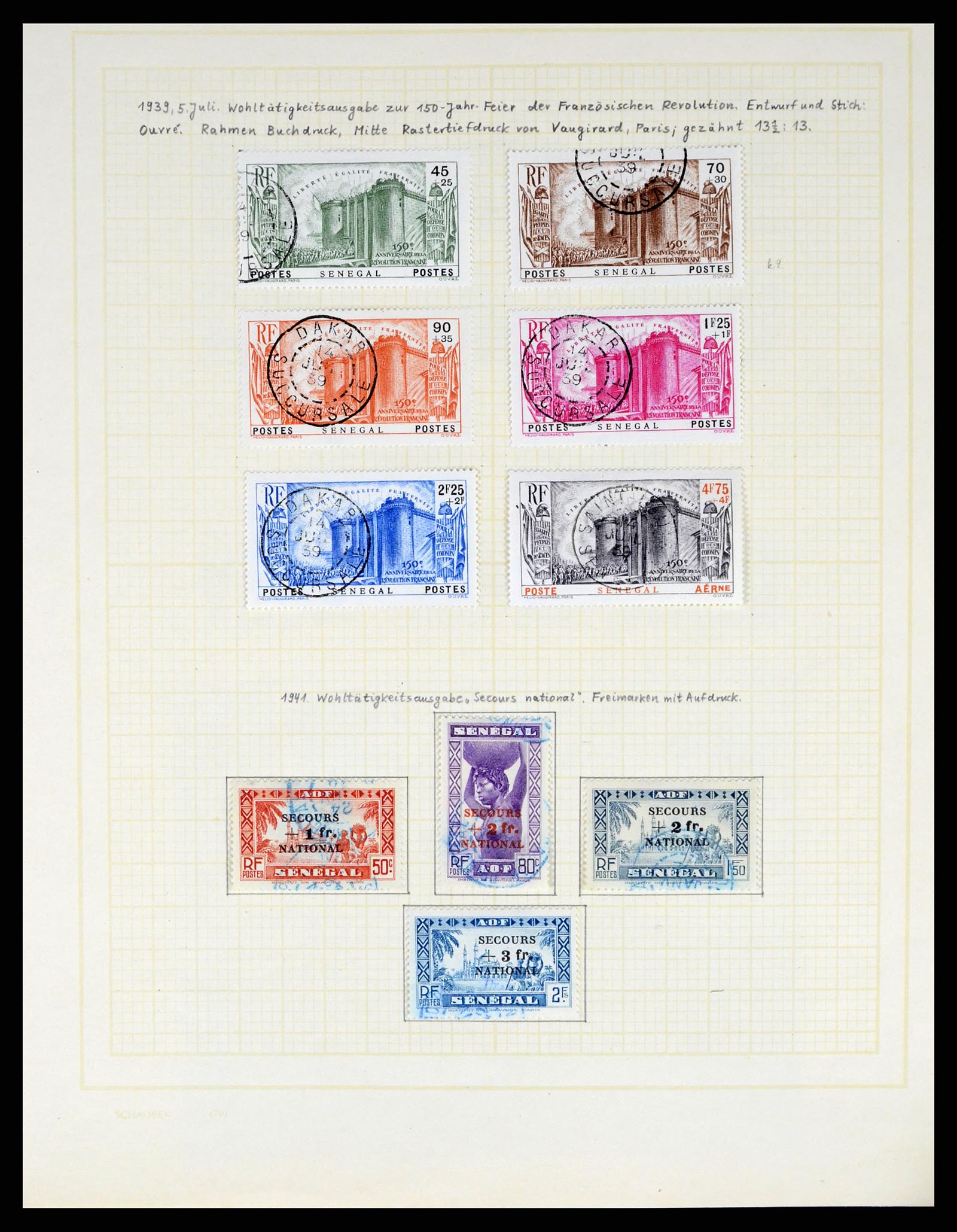 37590 496 - Postzegelverzameling 37590 Franse Kolonien 1849-1975.