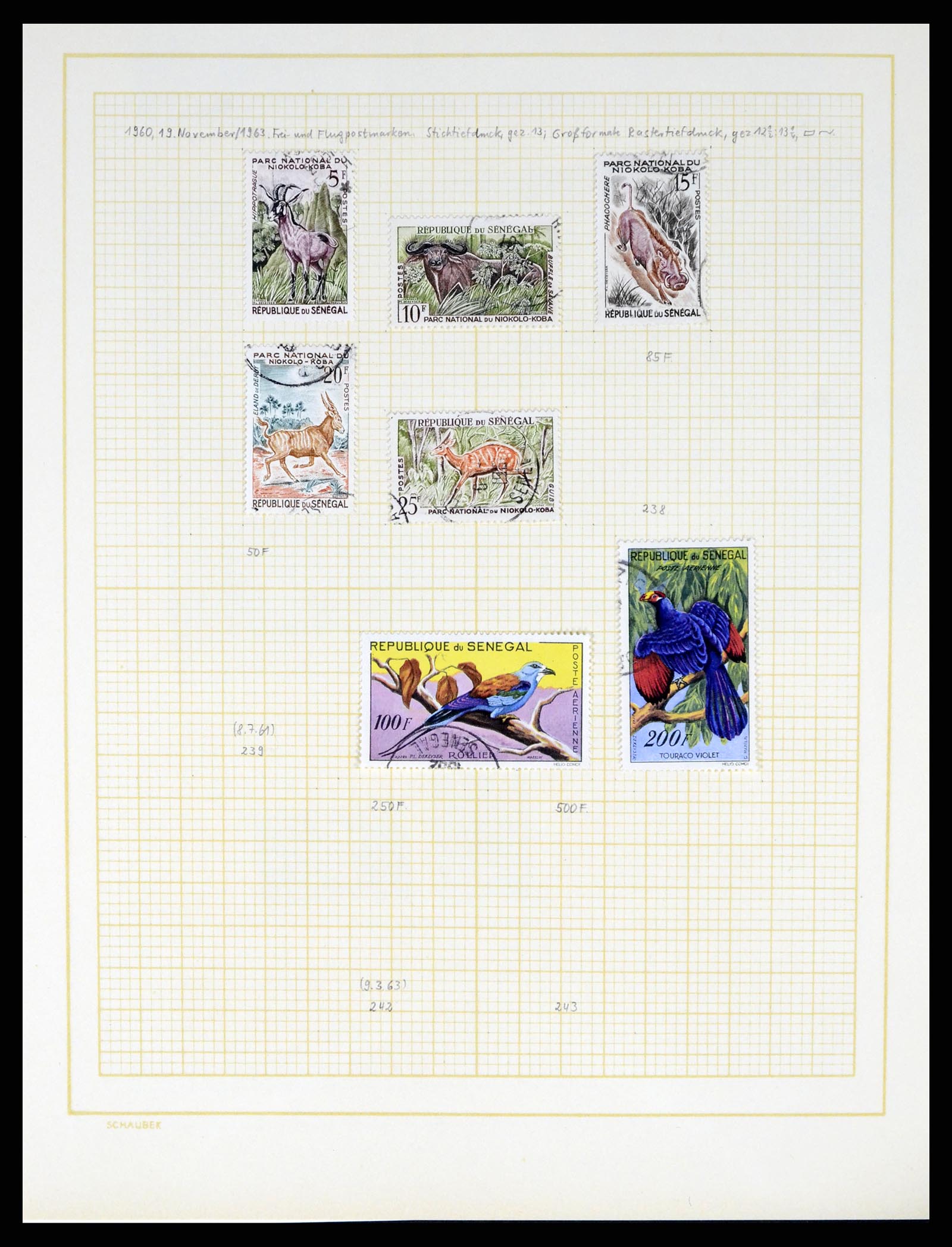 37590 498 - Postzegelverzameling 37590 Franse Kolonien 1849-1975.