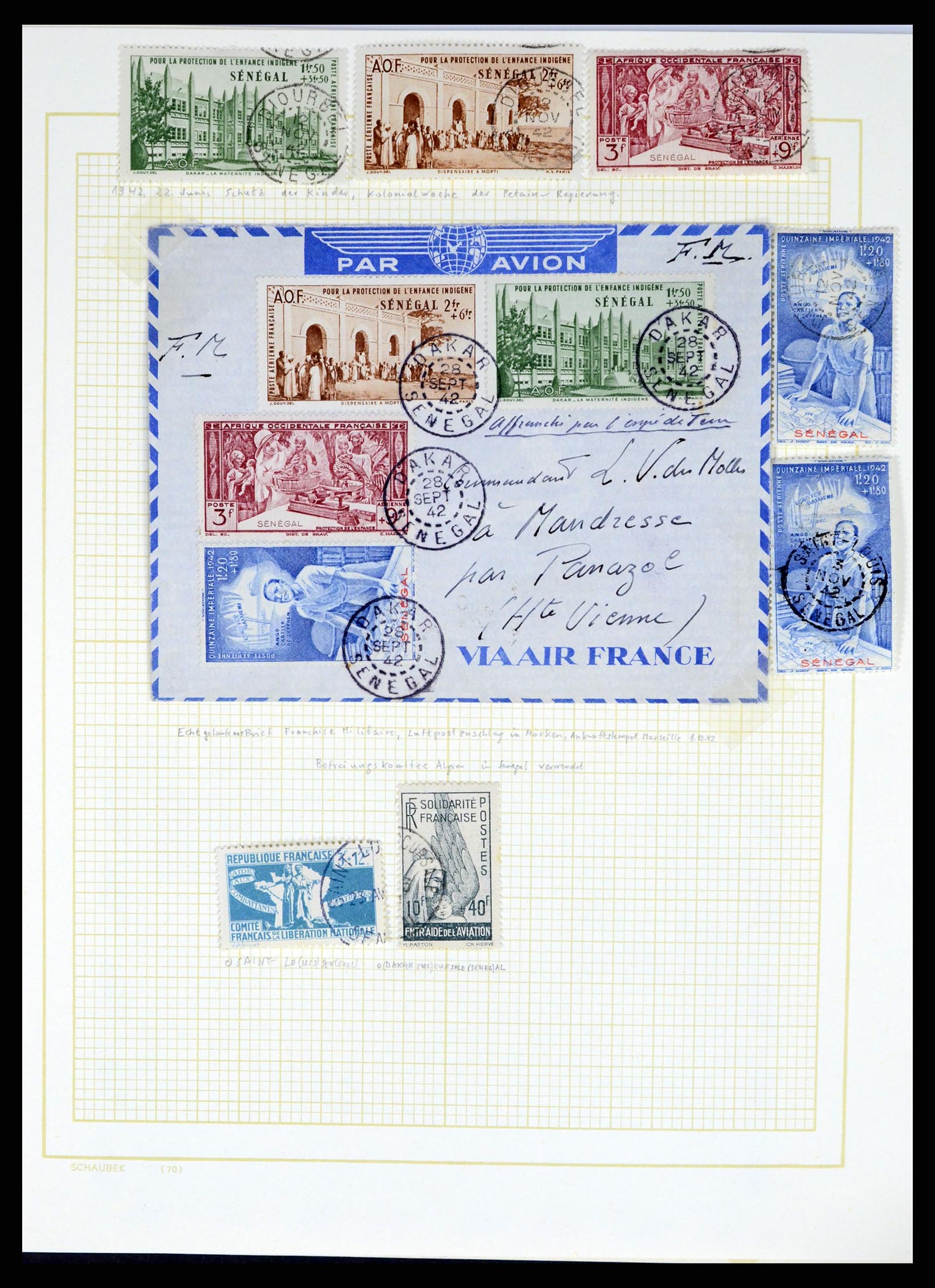37590 499 - Postzegelverzameling 37590 Franse Kolonien 1849-1975.