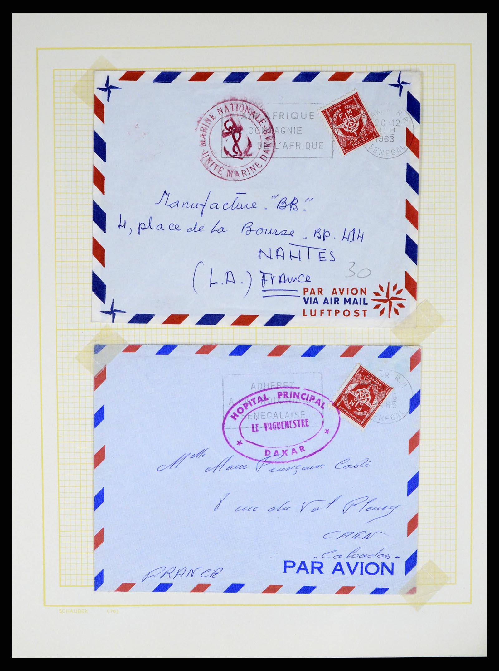 37590 503 - Postzegelverzameling 37590 Franse Kolonien 1849-1975.