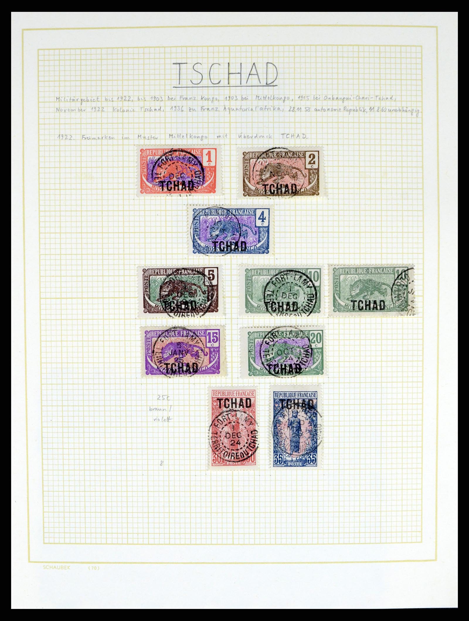 37590 506 - Postzegelverzameling 37590 Franse Kolonien 1849-1975.