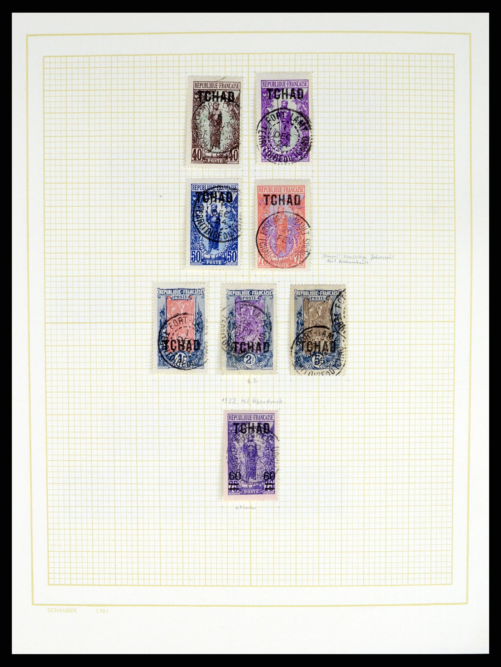 37590 508 - Postzegelverzameling 37590 Franse Kolonien 1849-1975.