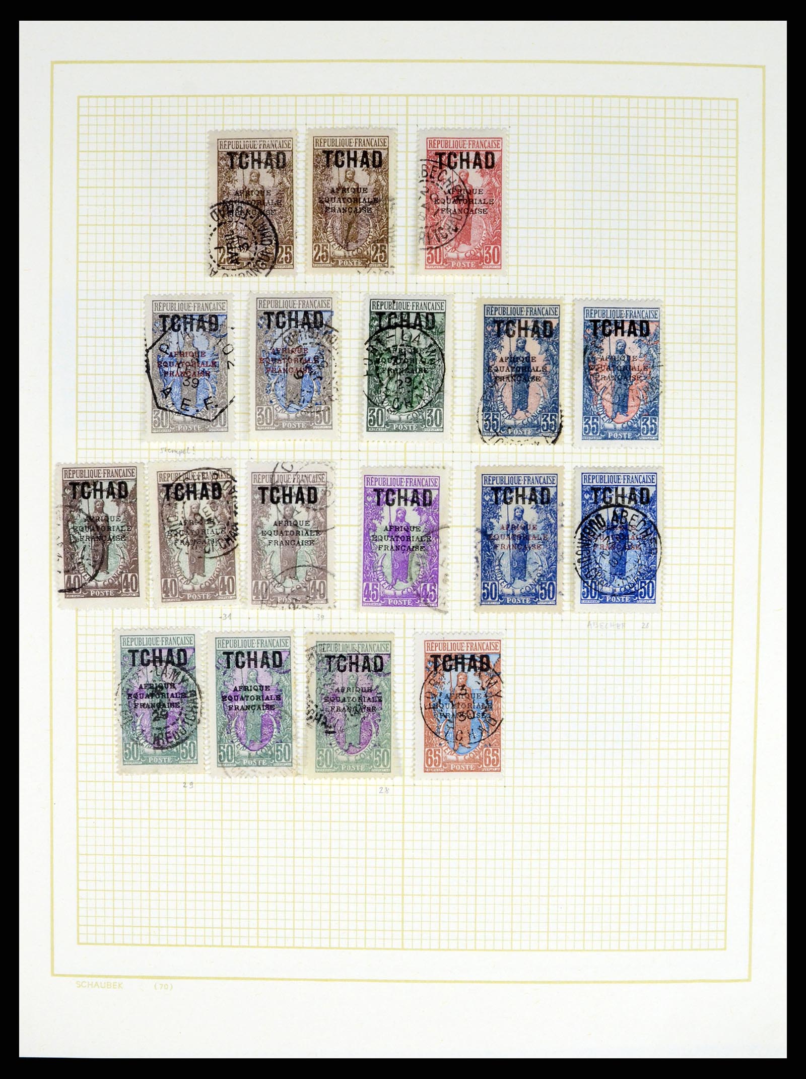37590 510 - Postzegelverzameling 37590 Franse Kolonien 1849-1975.