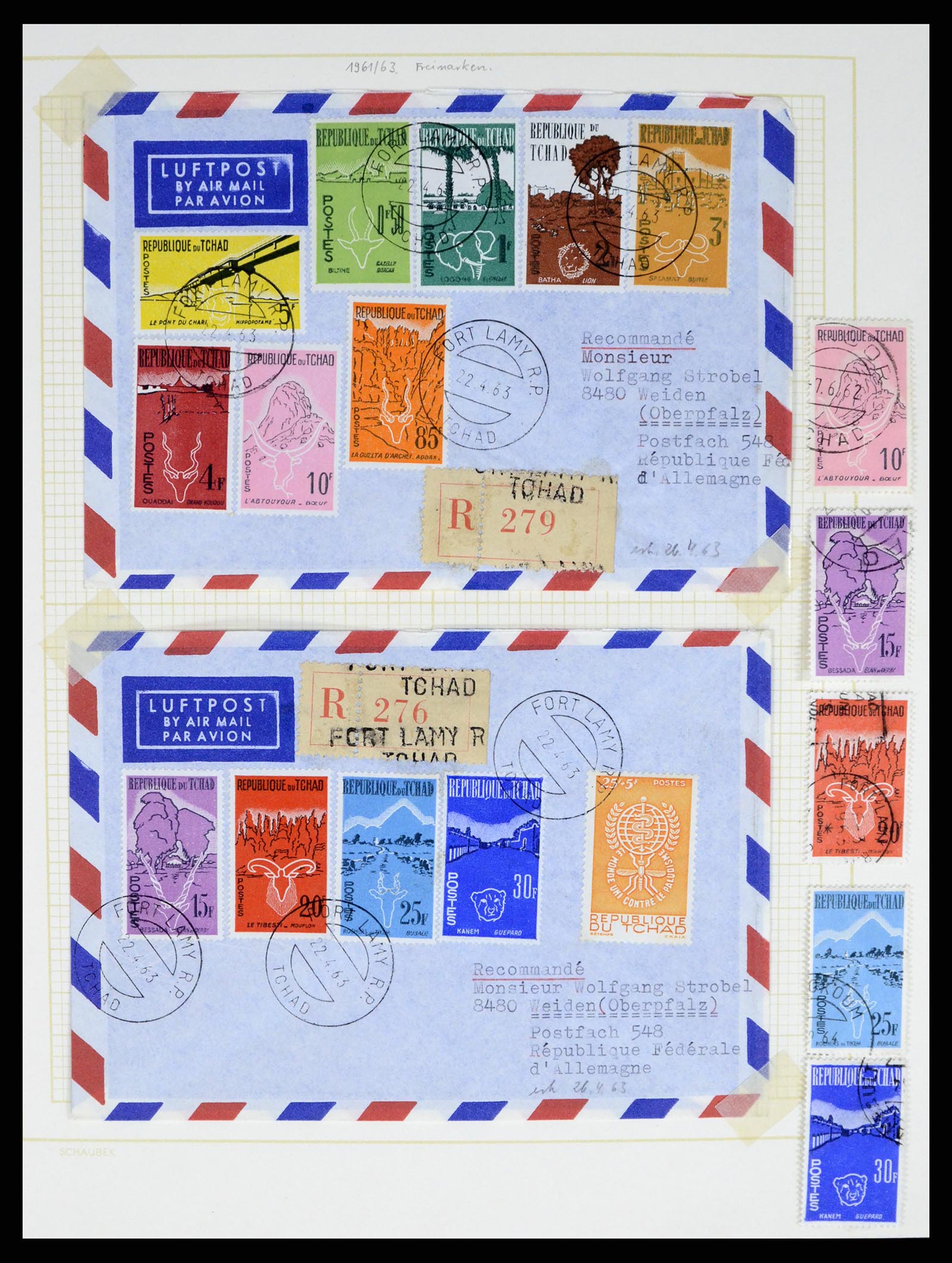 37590 514 - Postzegelverzameling 37590 Franse Kolonien 1849-1975.