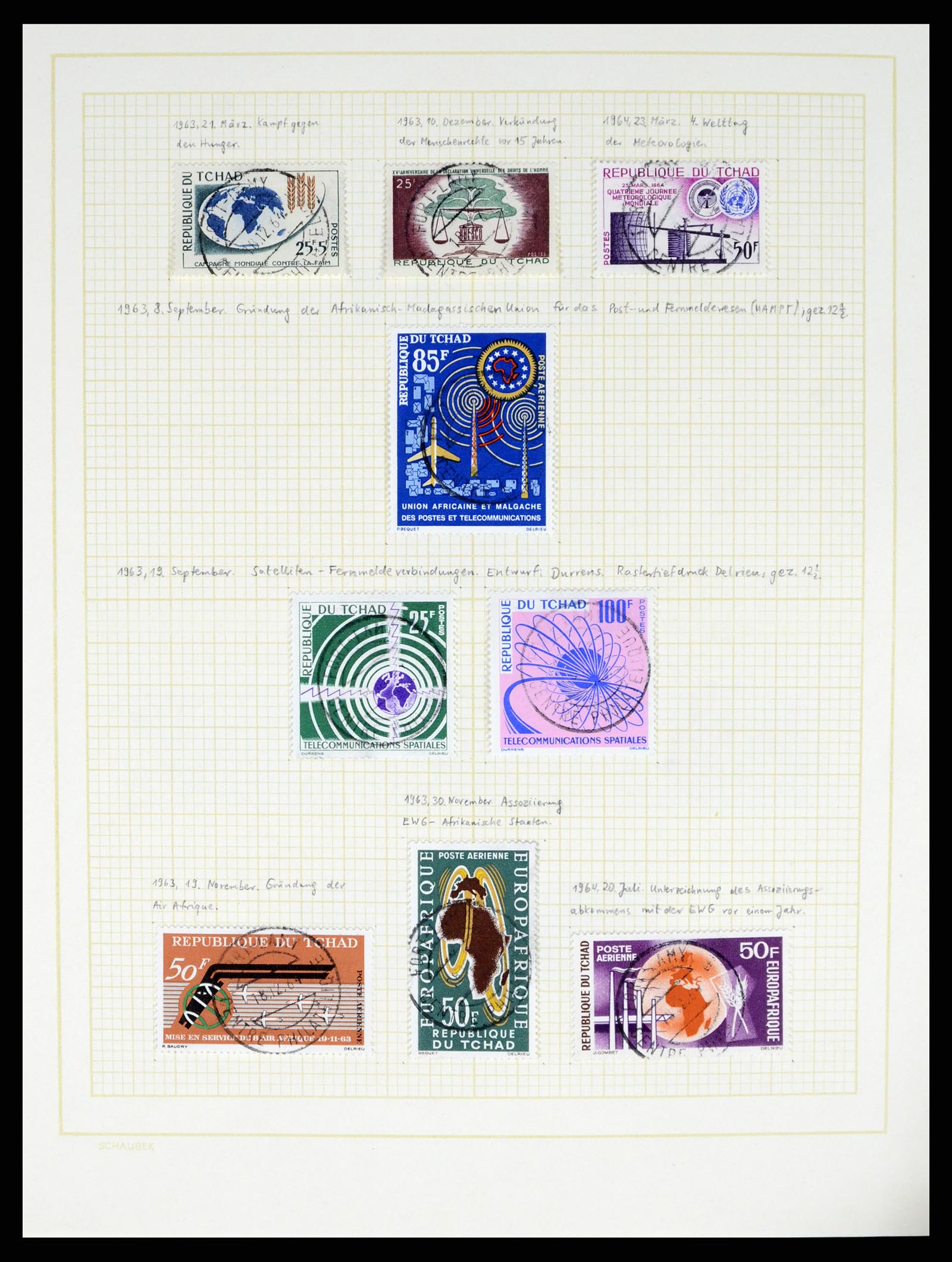 37590 518 - Postzegelverzameling 37590 Franse Kolonien 1849-1975.