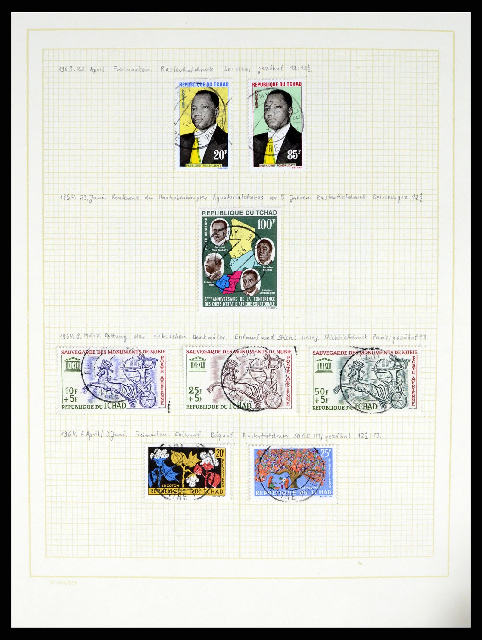 37590 519 - Postzegelverzameling 37590 Franse Kolonien 1849-1975.