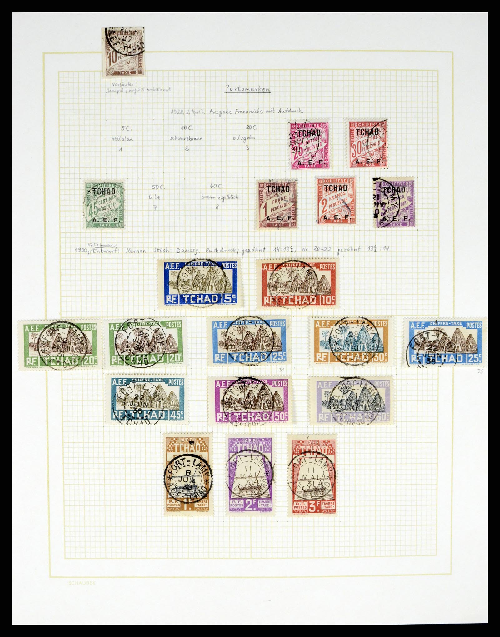 37590 524 - Postzegelverzameling 37590 Franse Kolonien 1849-1975.
