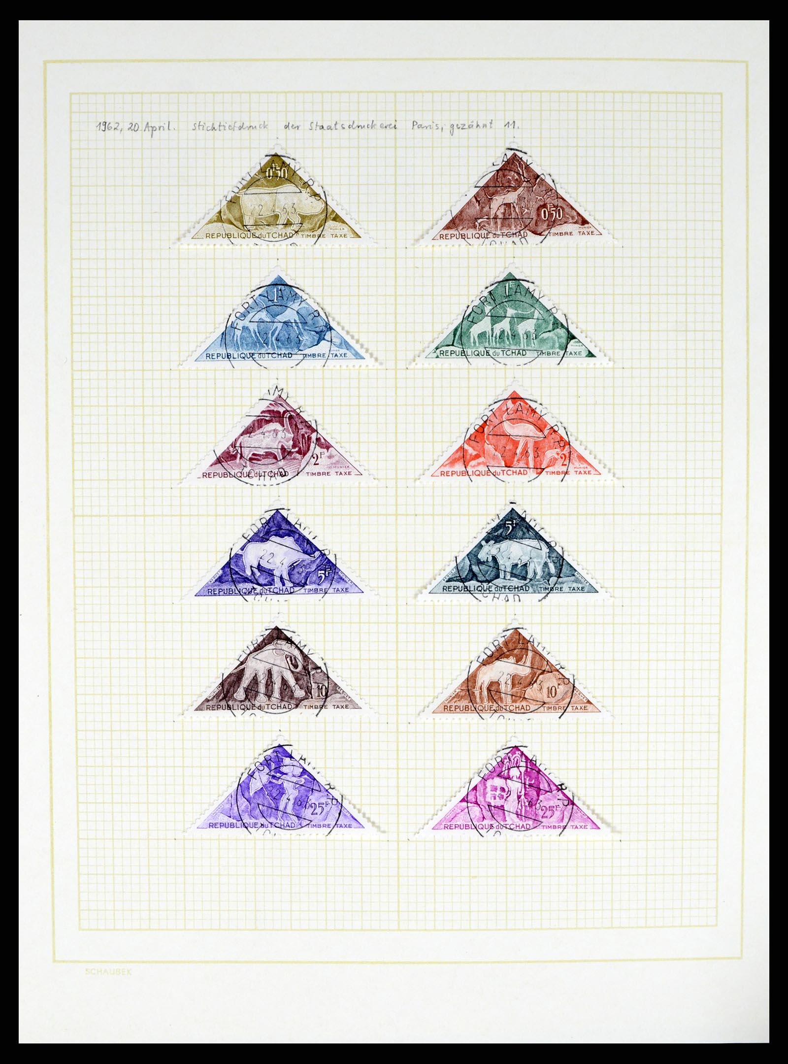 37590 525 - Postzegelverzameling 37590 Franse Kolonien 1849-1975.