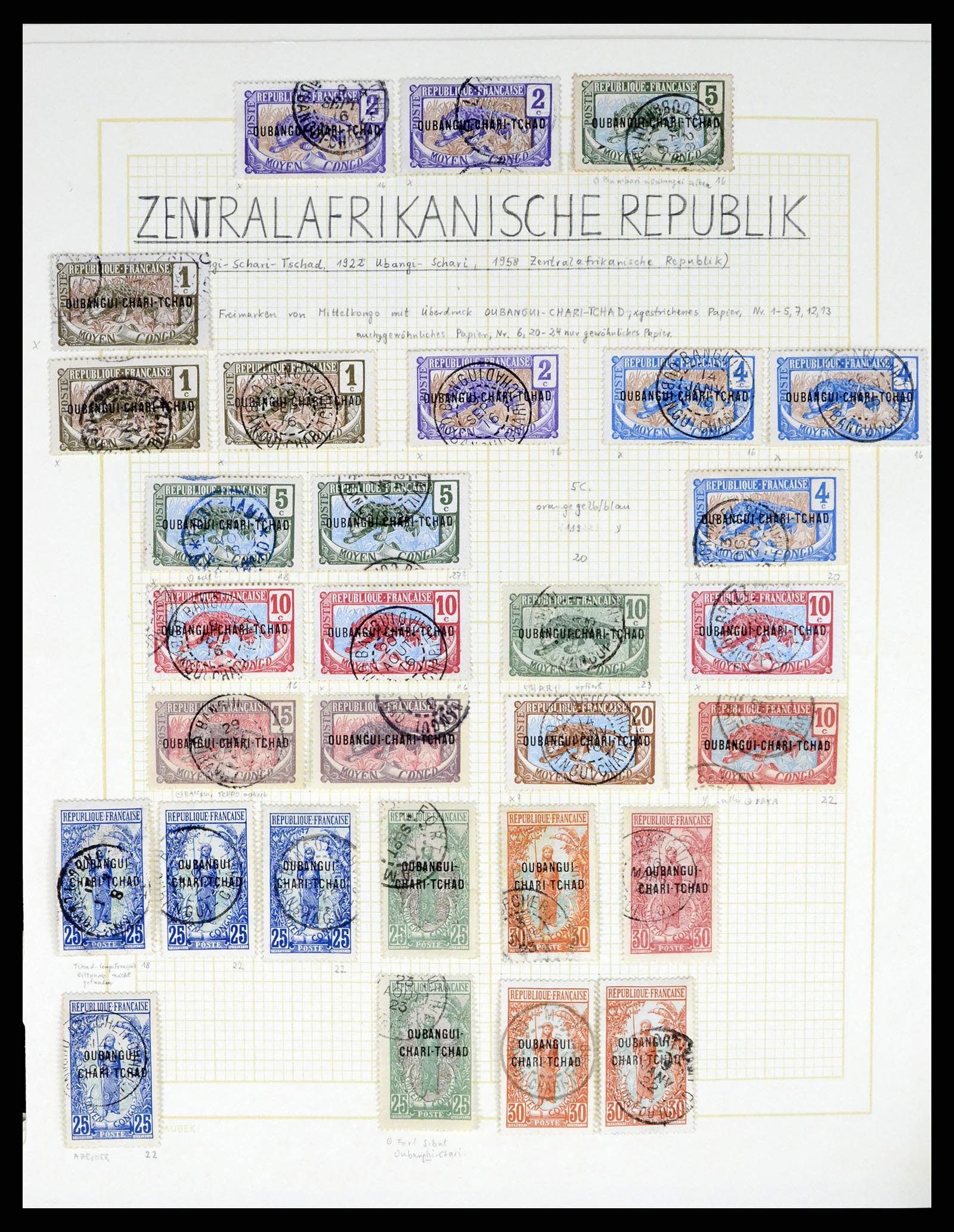 37590 527 - Postzegelverzameling 37590 Franse Kolonien 1849-1975.