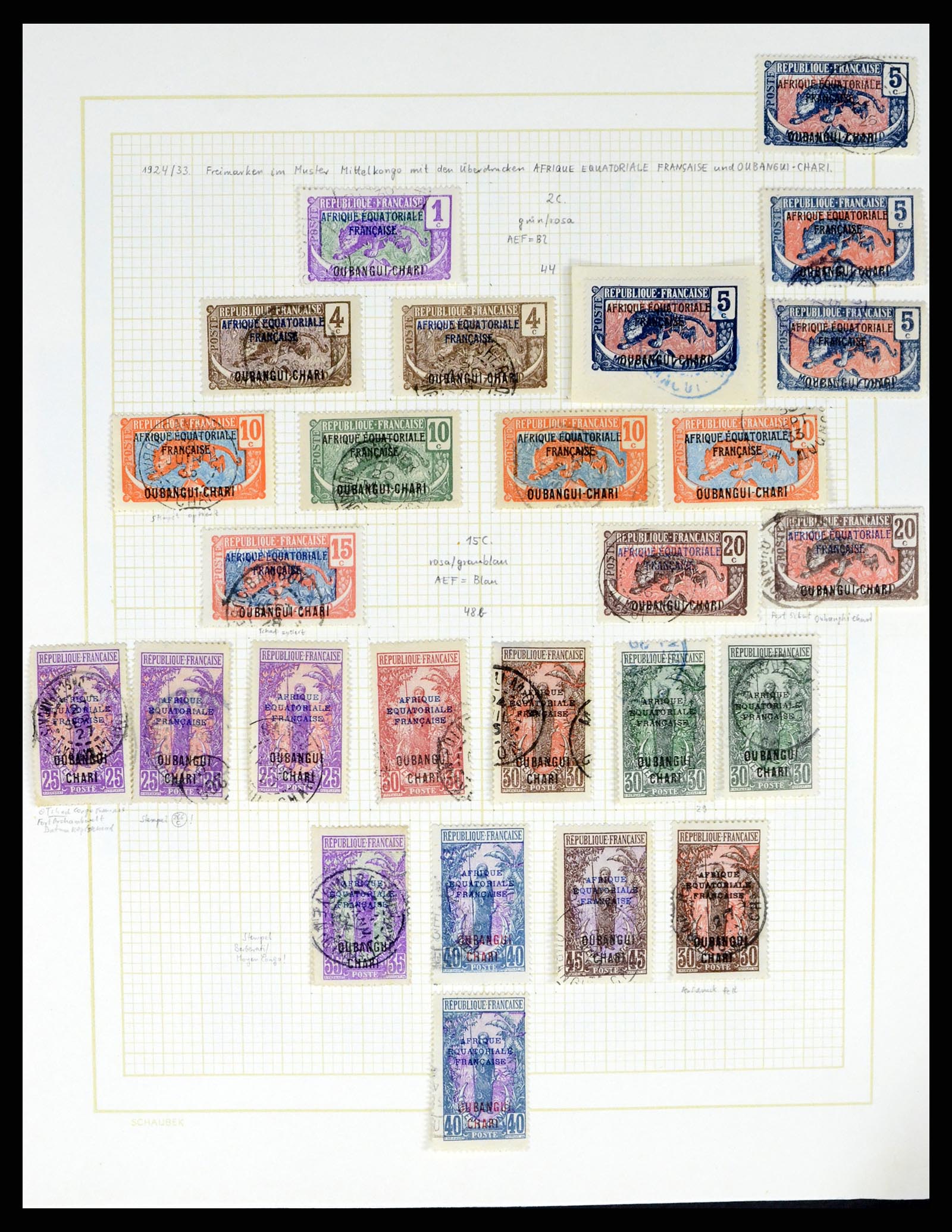 37590 531 - Postzegelverzameling 37590 Franse Kolonien 1849-1975.