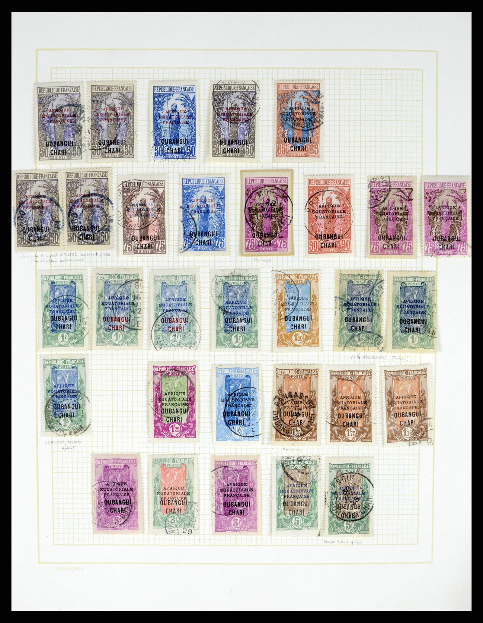 37590 532 - Postzegelverzameling 37590 Franse Kolonien 1849-1975.