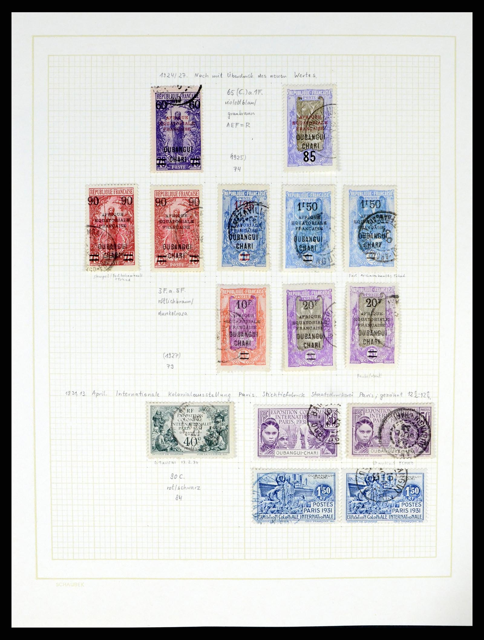 37590 533 - Postzegelverzameling 37590 Franse Kolonien 1849-1975.