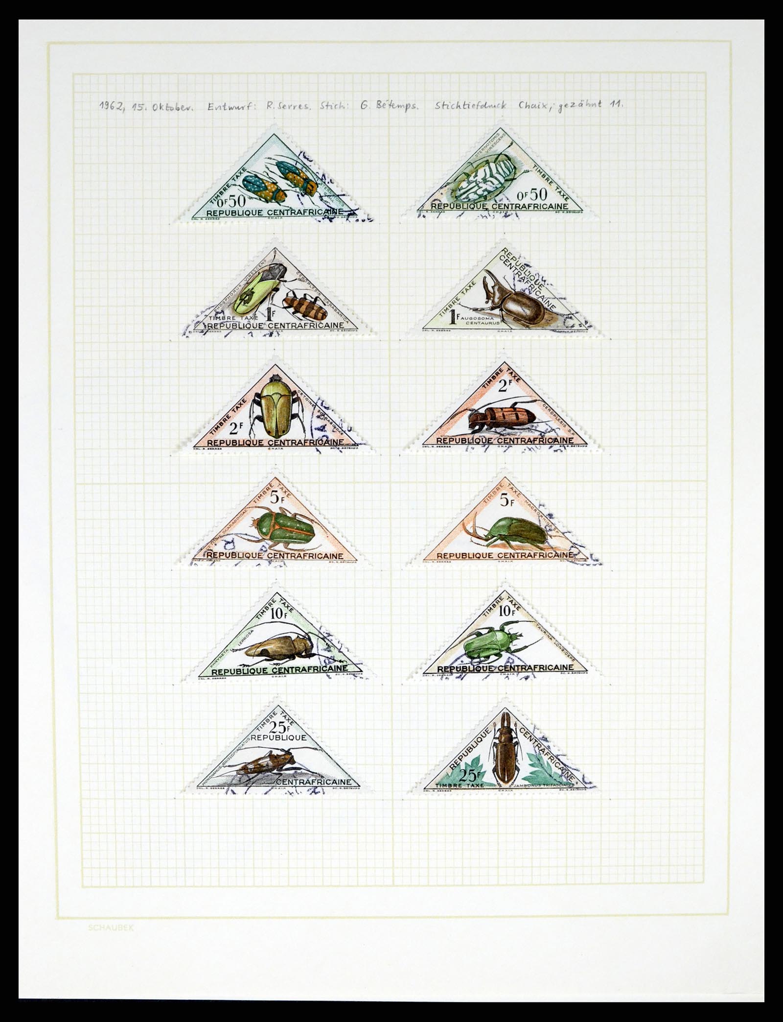 37590 538 - Postzegelverzameling 37590 Franse Kolonien 1849-1975.