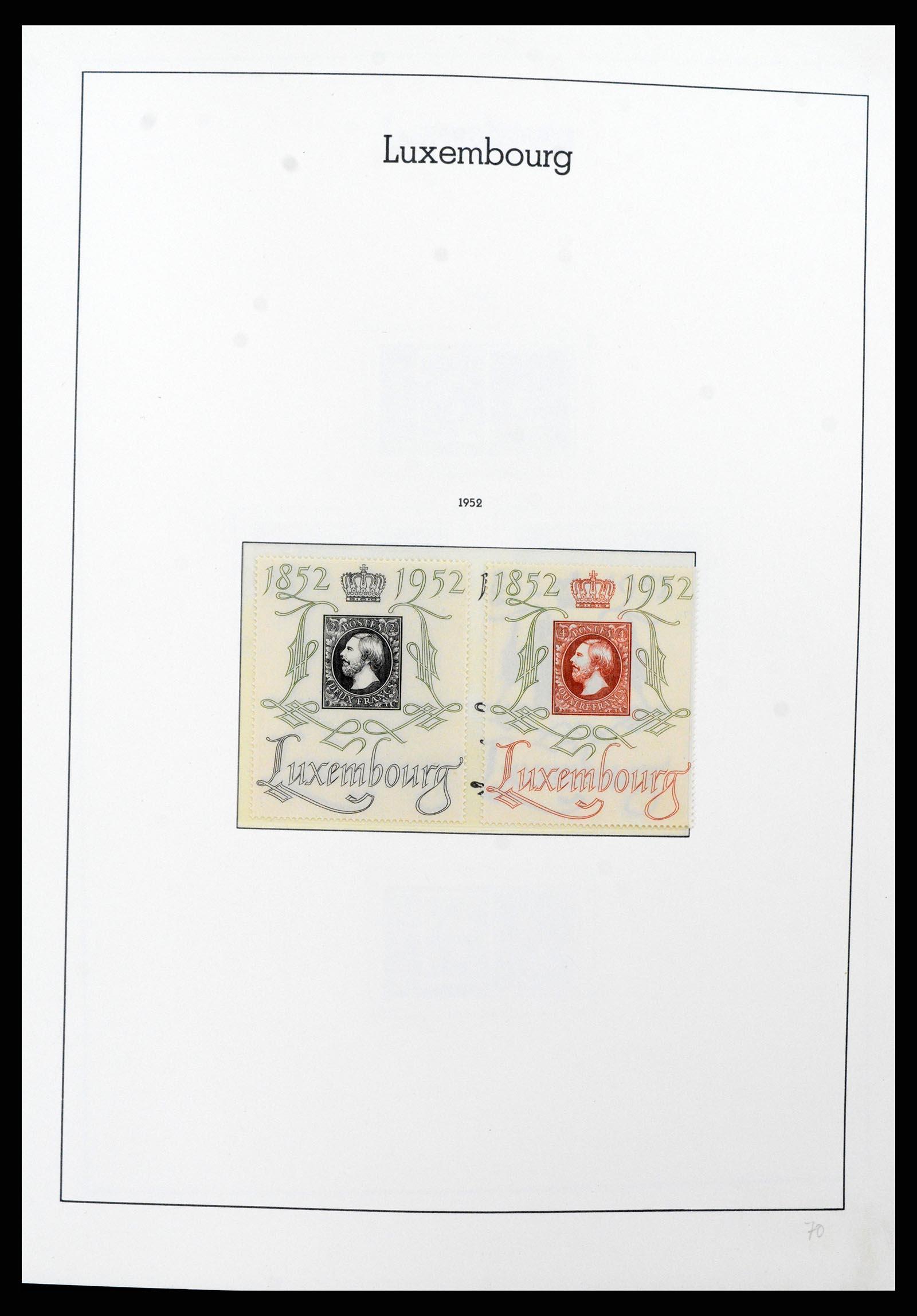 37592 045 - Postzegelverzameling 37592 Luxemburg 1852-1999.