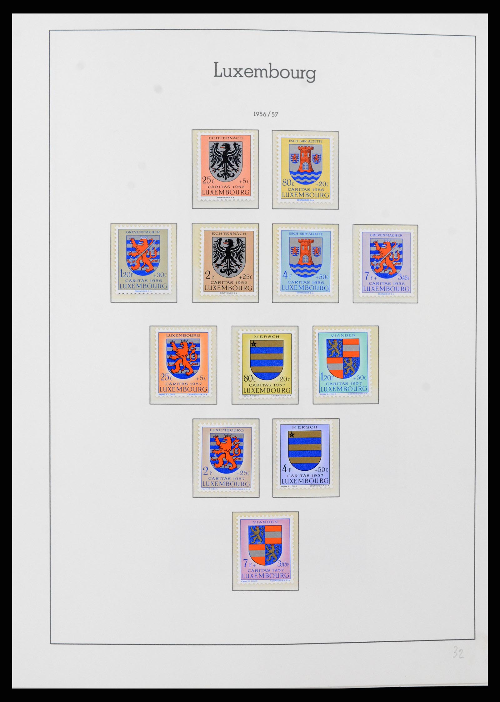37592 054 - Postzegelverzameling 37592 Luxemburg 1852-1999.