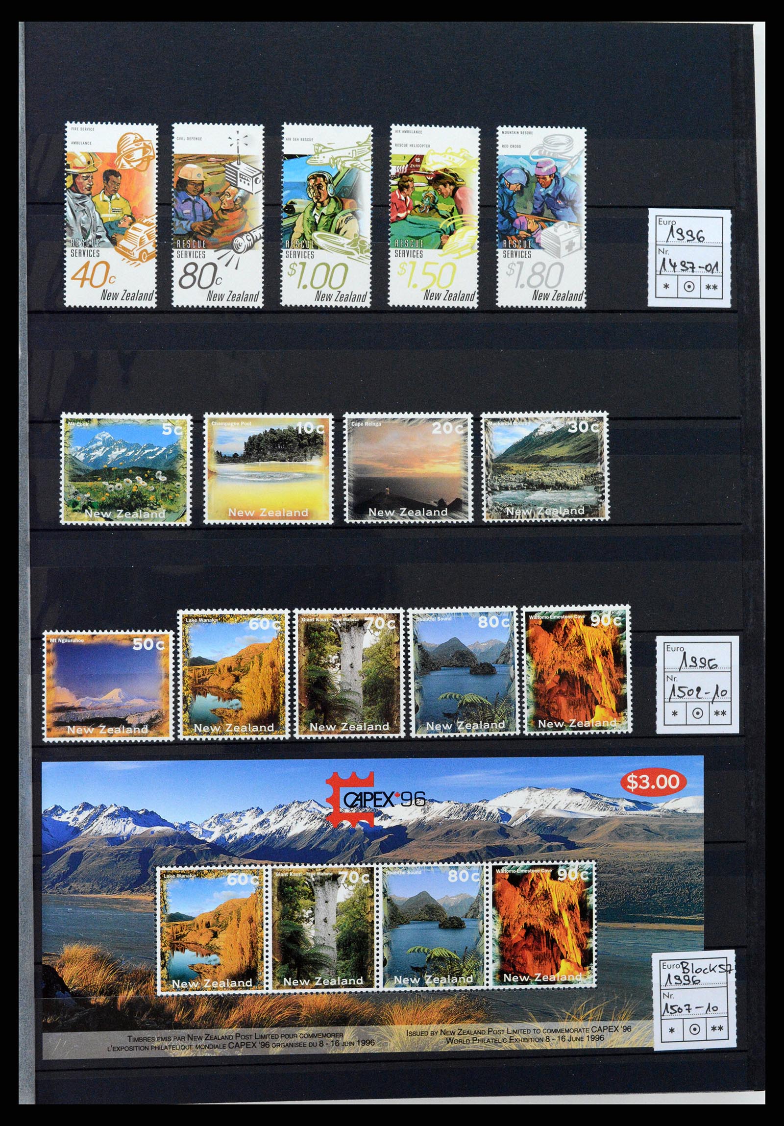 37597 109 - Postzegelverzameling 37597 Nieuw Zeeland 1970-2012.