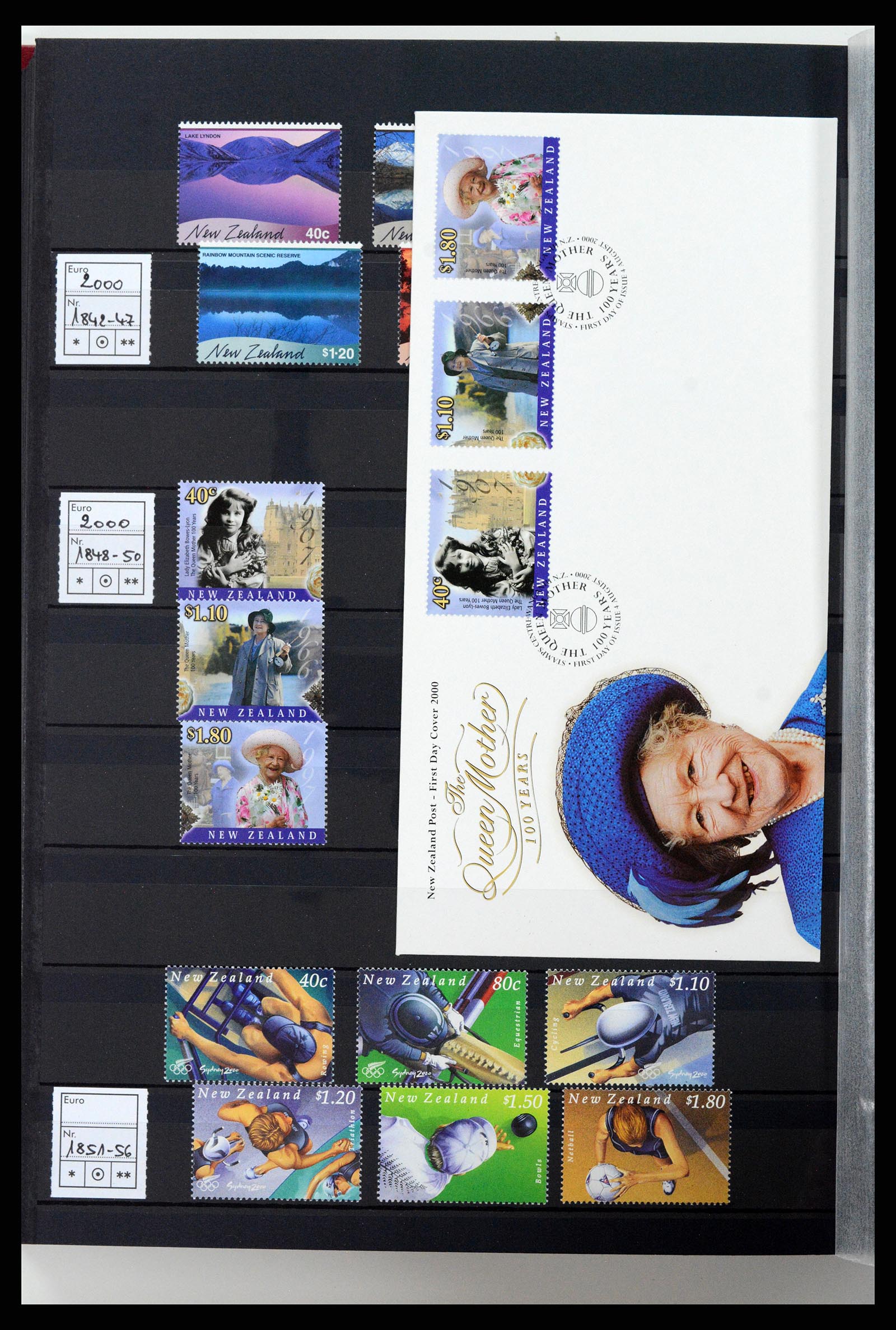 37597 144 - Postzegelverzameling 37597 Nieuw Zeeland 1970-2012.
