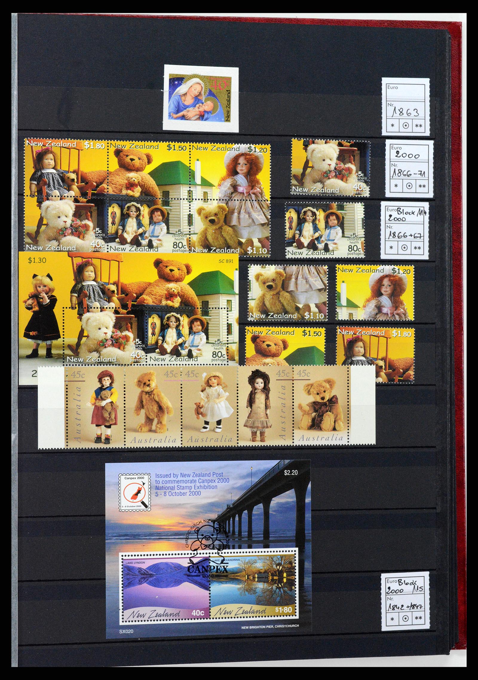 37597 145 - Postzegelverzameling 37597 Nieuw Zeeland 1970-2012.