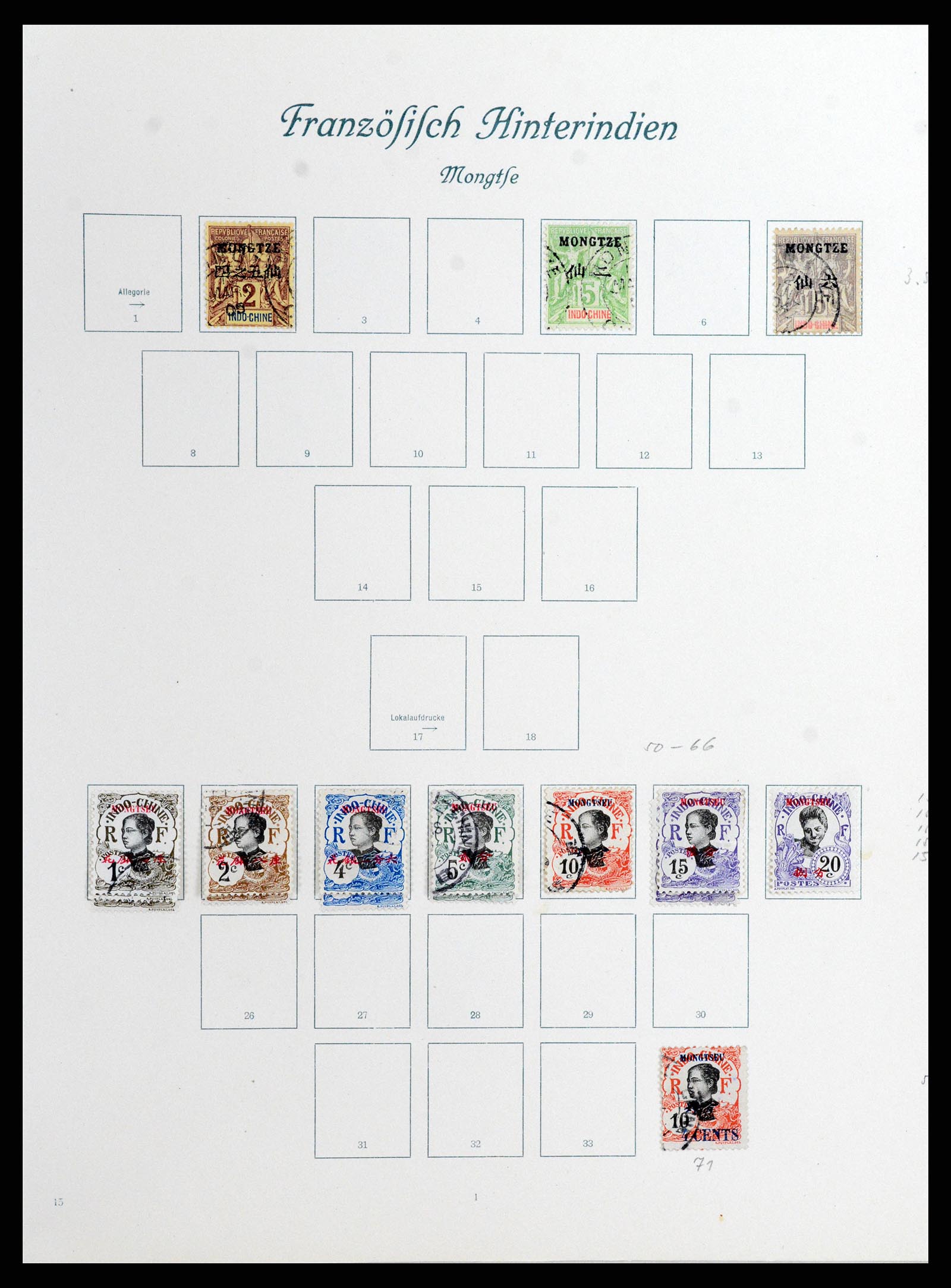 37598 029 - Postzegelverzameling 37598 Indochina 1885-1950.