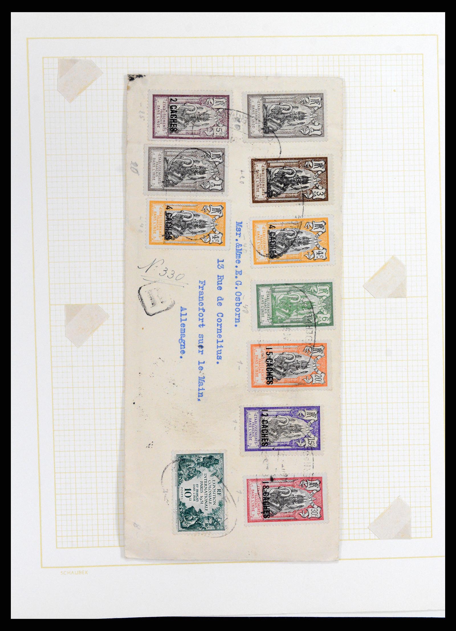 37598 044 - Postzegelverzameling 37598 Indochina 1885-1950.