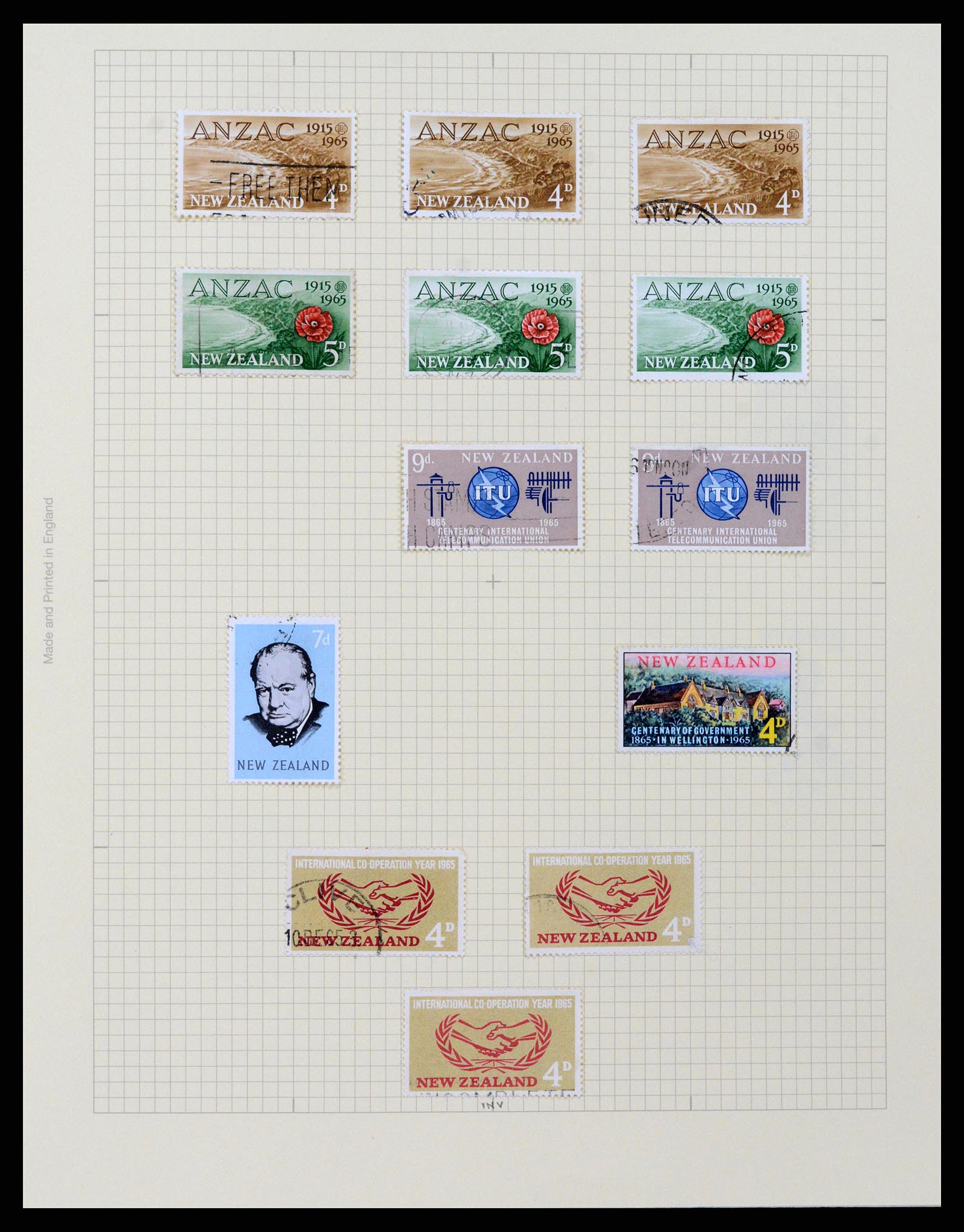 37608 105 - Postzegelverzameling 37608 Nieuw Zeeland 1874-2014.