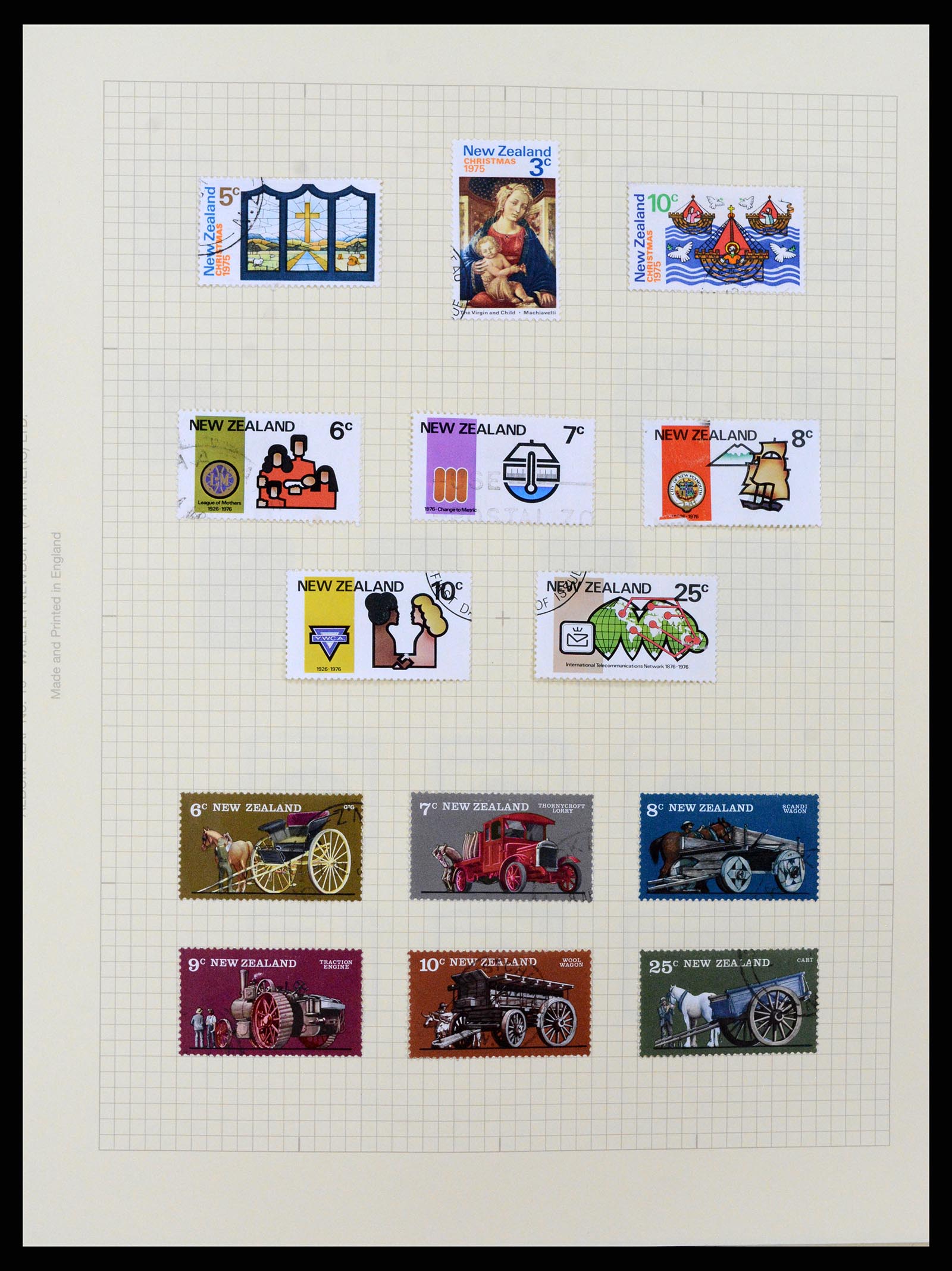 37608 155 - Postzegelverzameling 37608 Nieuw Zeeland 1874-2014.